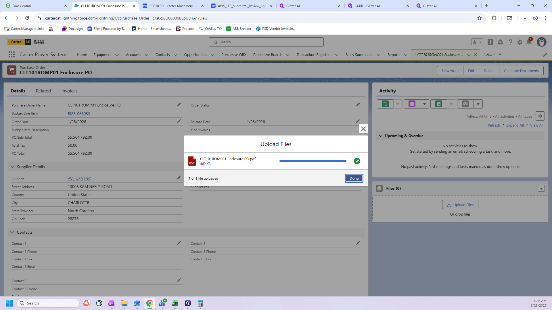 Step #105: Click on "Done"