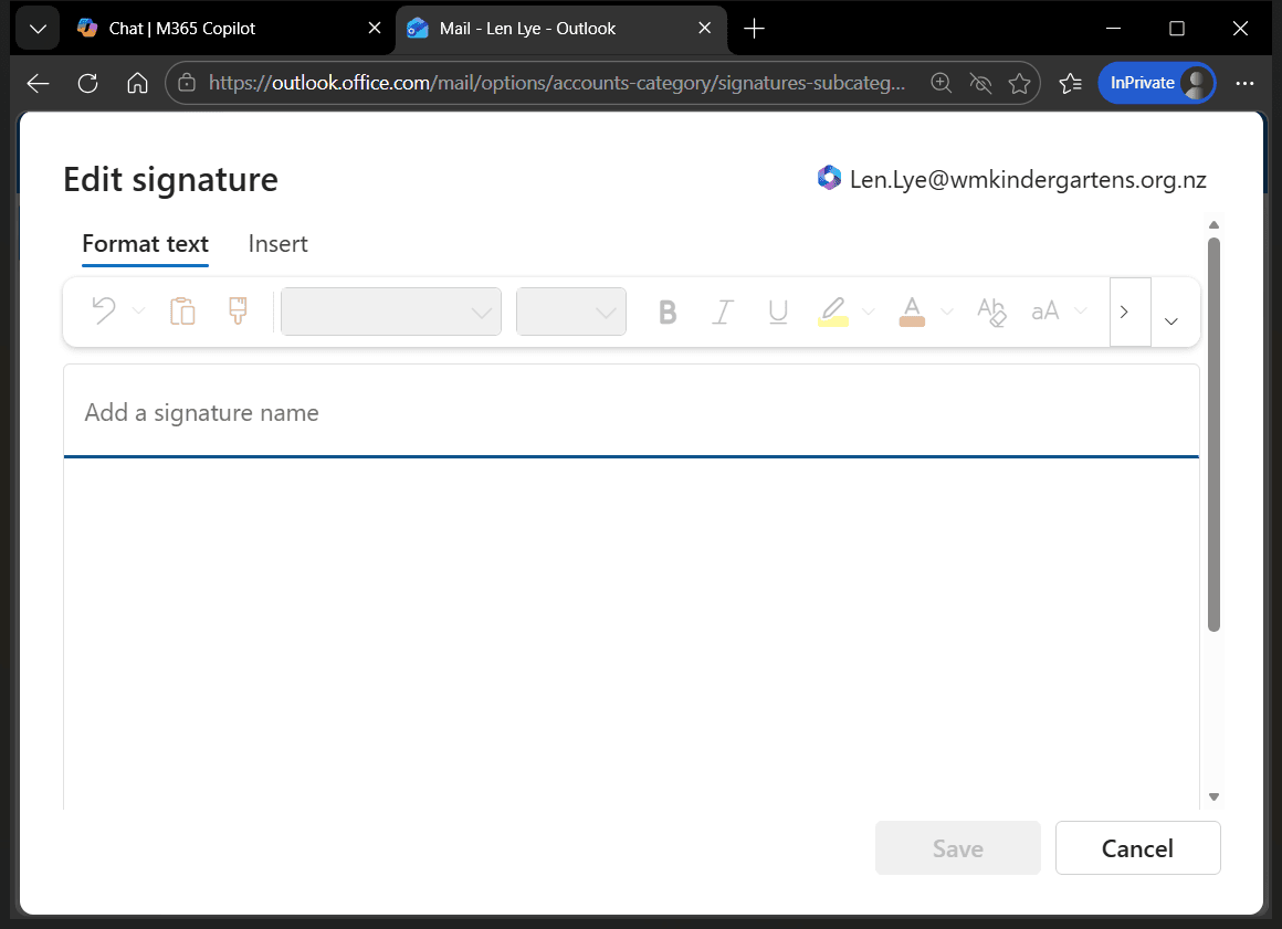 Step #9: Click on "Add a signature name"