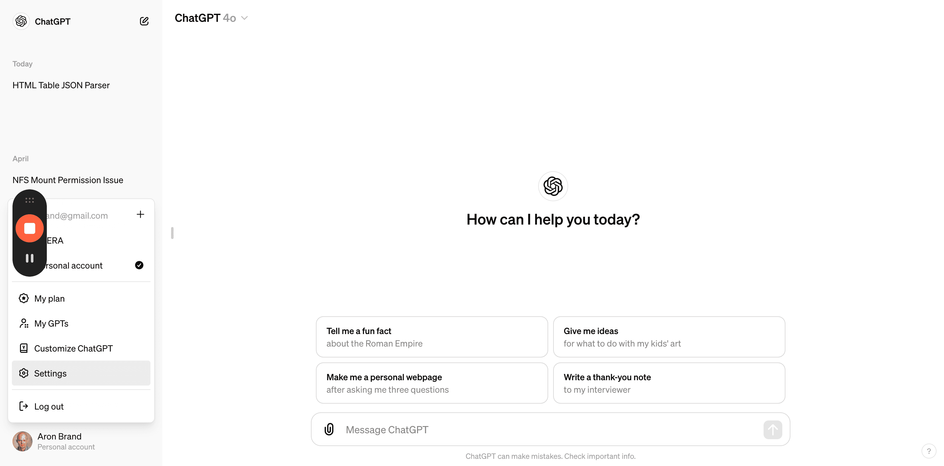 Step #3: Click "Settings".