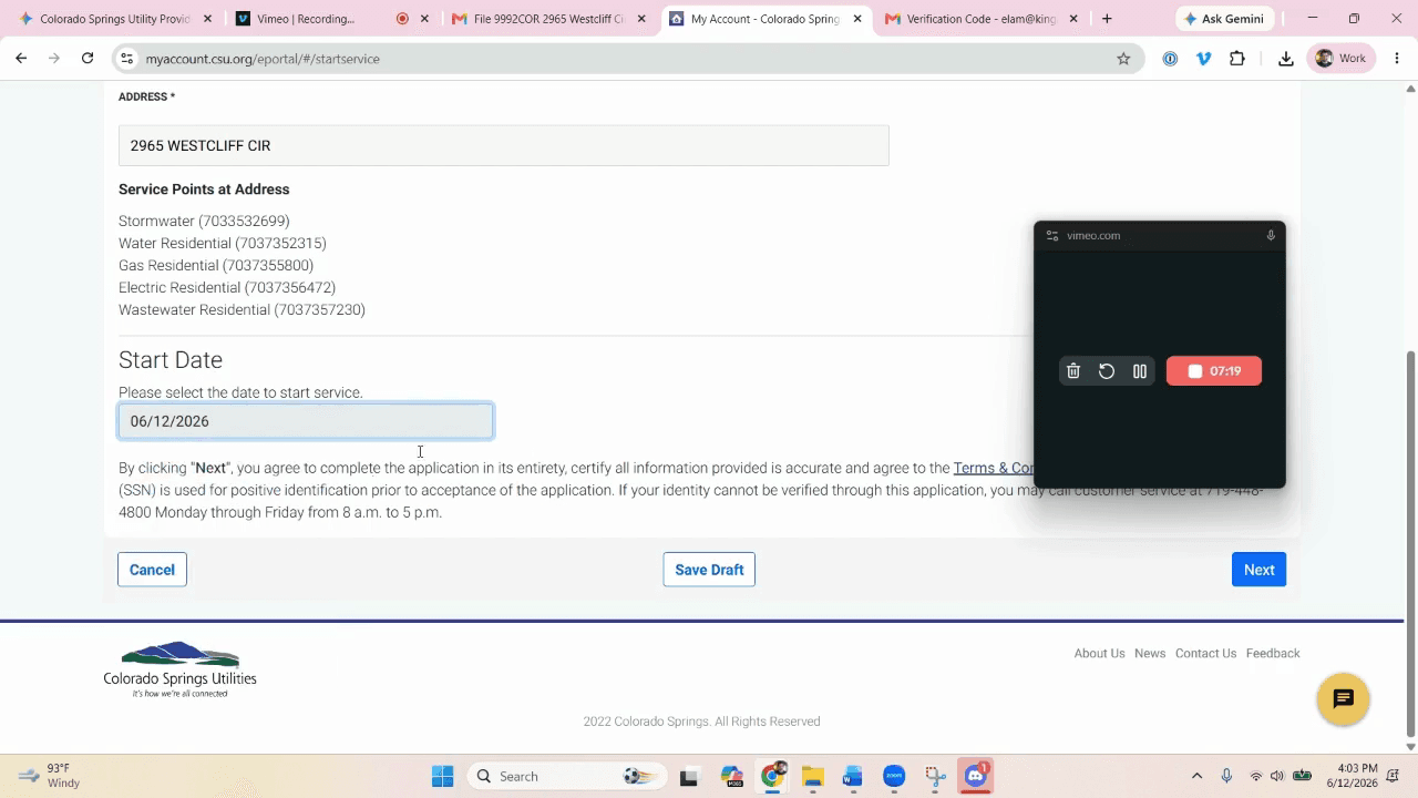 Step #18: Click Next to move to the customer details section.