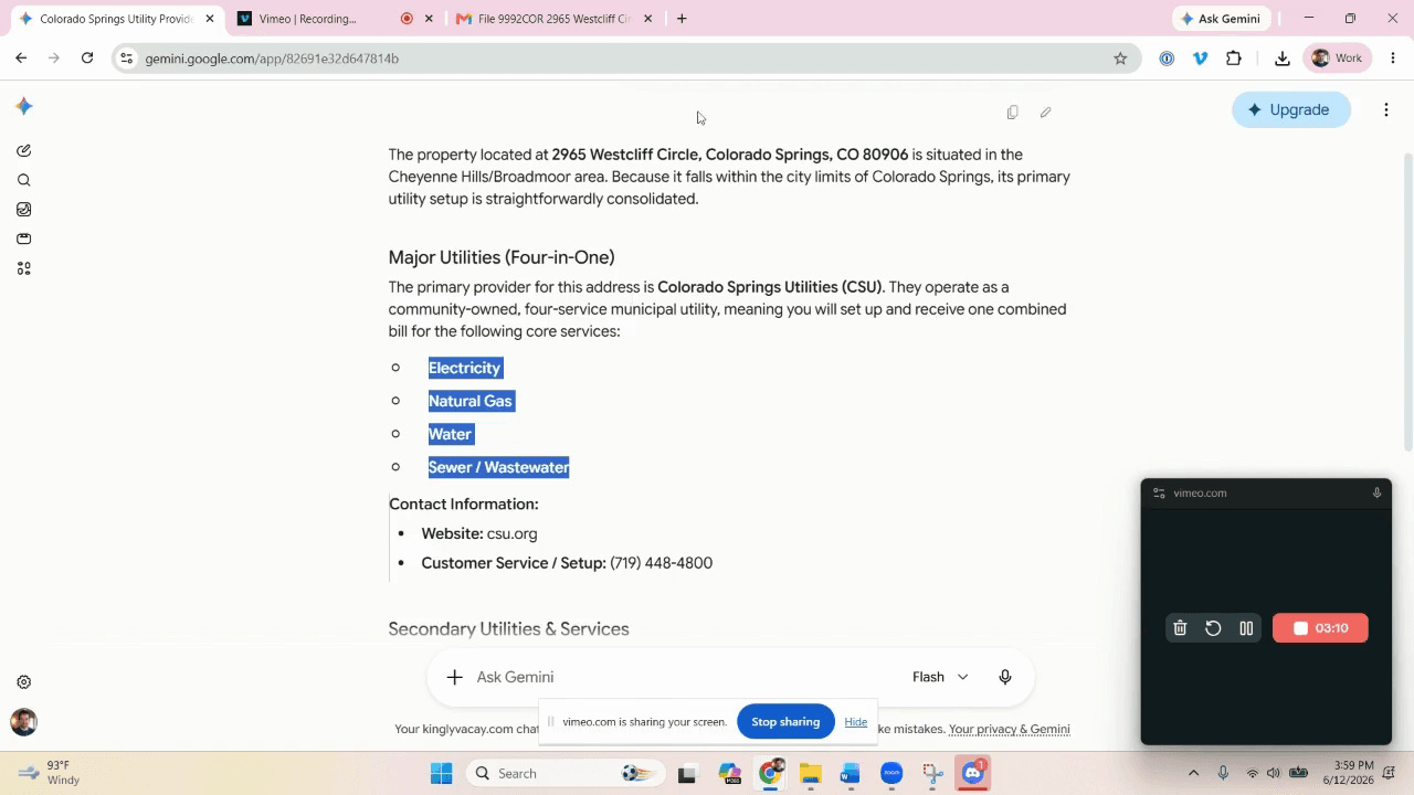 Step #8: Open a new browser tab and navigate to the provider's website.