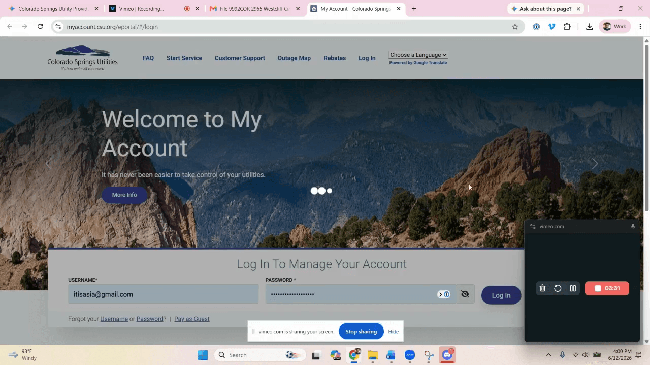 Step #10: Click Log In.