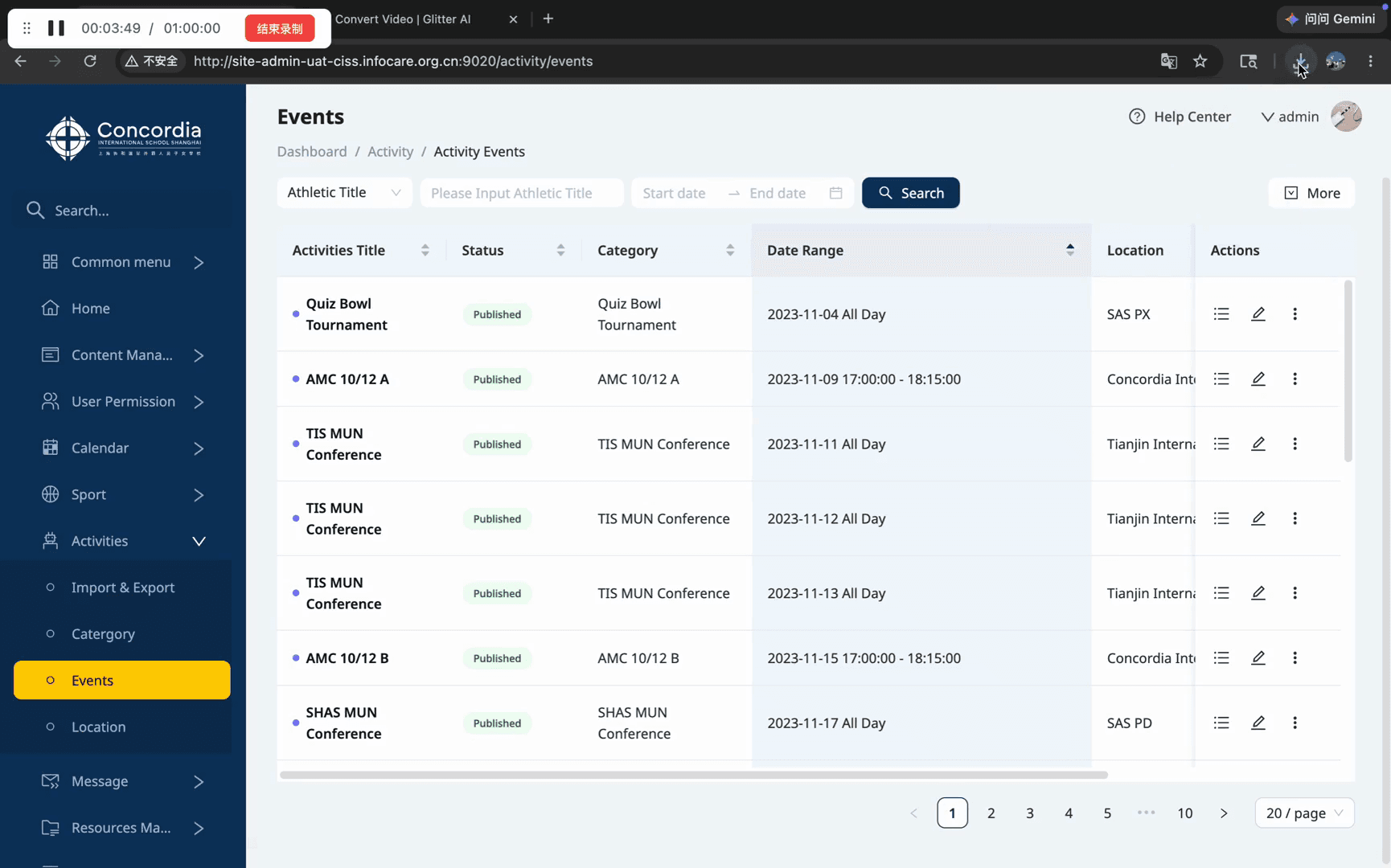 Step #23: Open the downloaded activity-events.xlsx file from your browser's download manager.