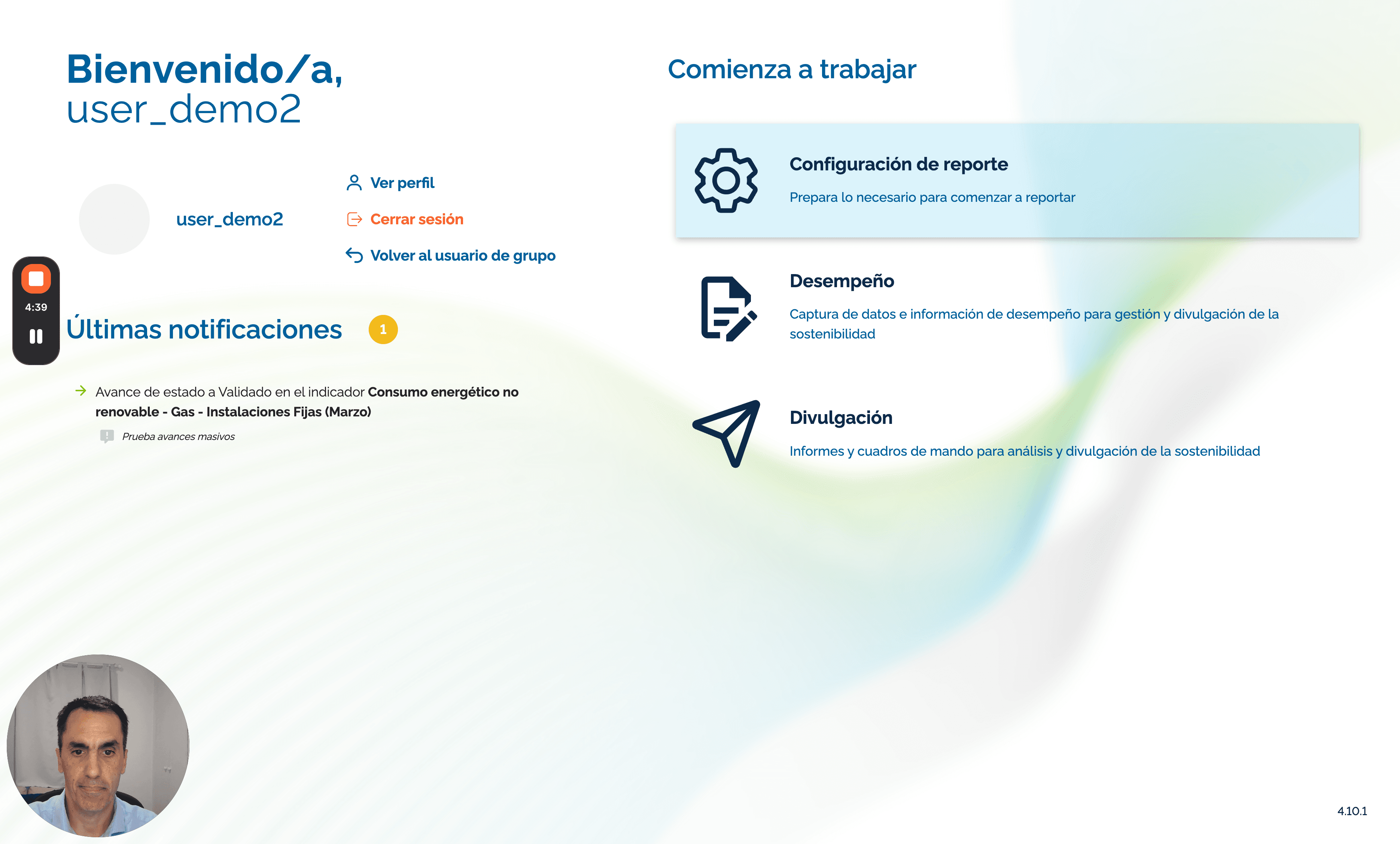 Step #2: Hagan clic en "Configuración de report"