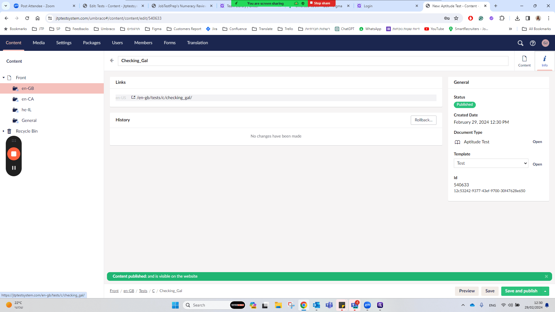 Step #41: Click "/ en - gb / tests / c / checking_gal /"