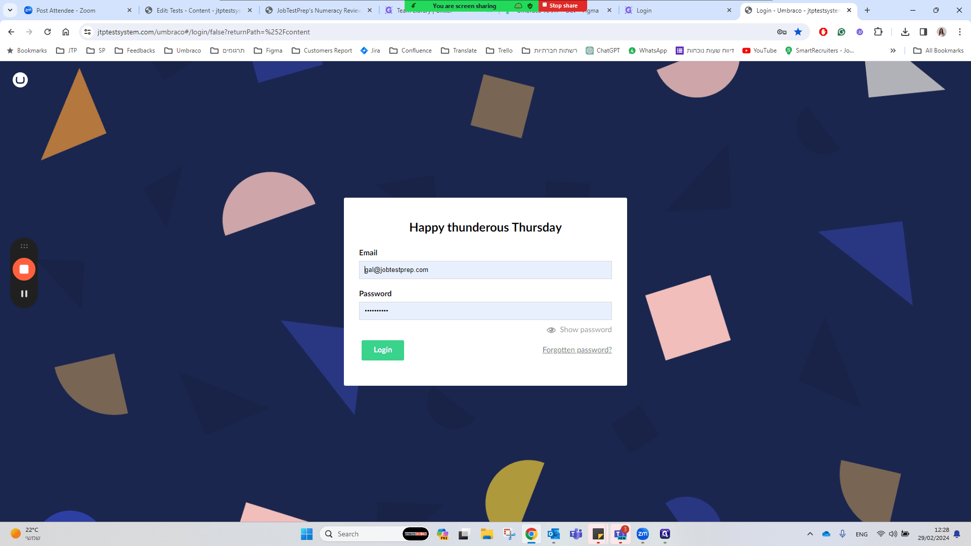 Step #4: Click "Login"