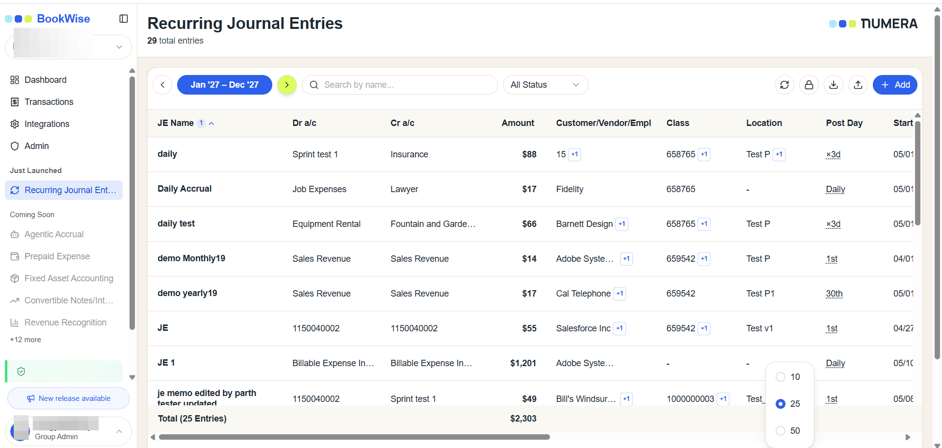 Step #2: Click < to move the table view to the previous year and > to move the table view to the next year.