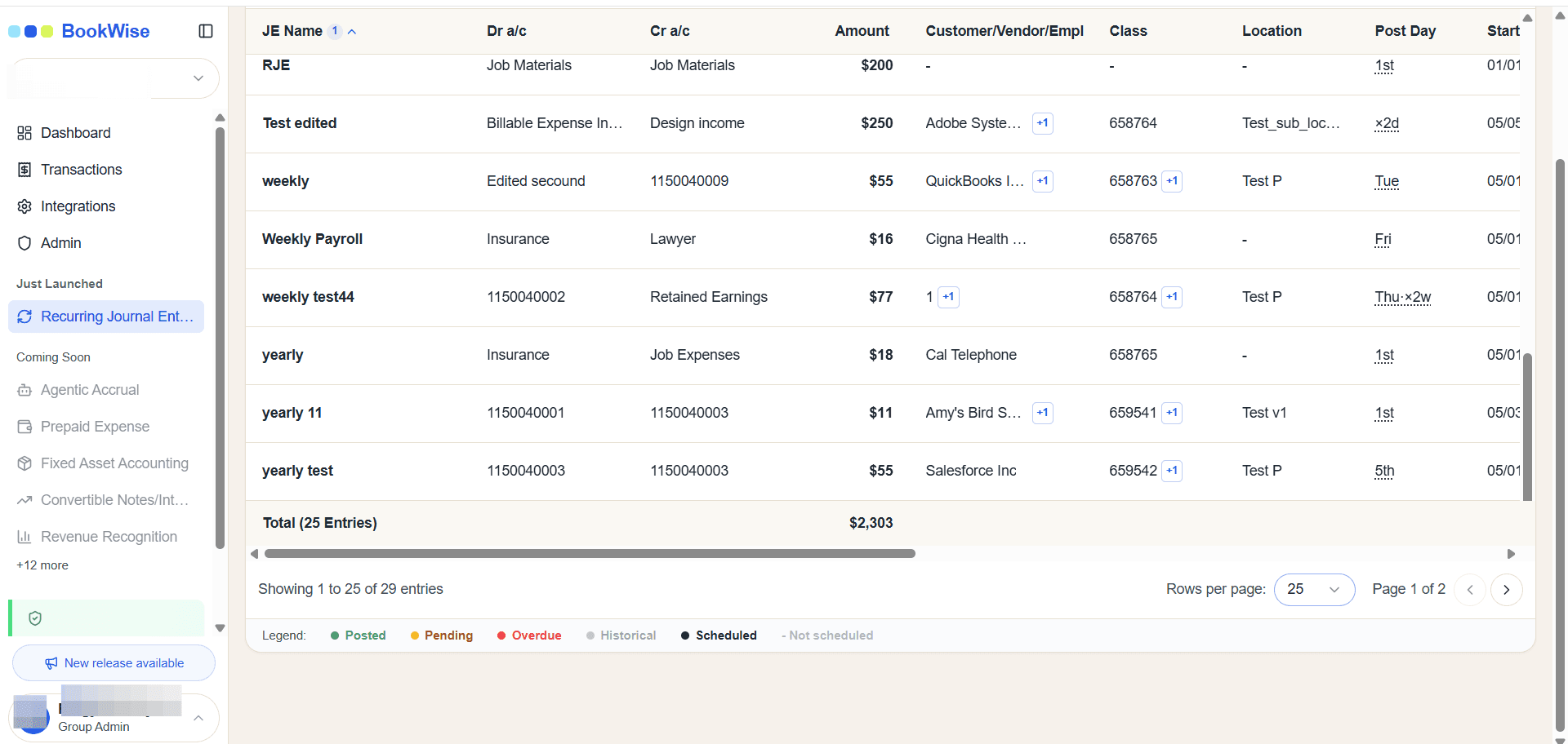 Step #3: Click the pagination dropdown at the bottom of the table.
