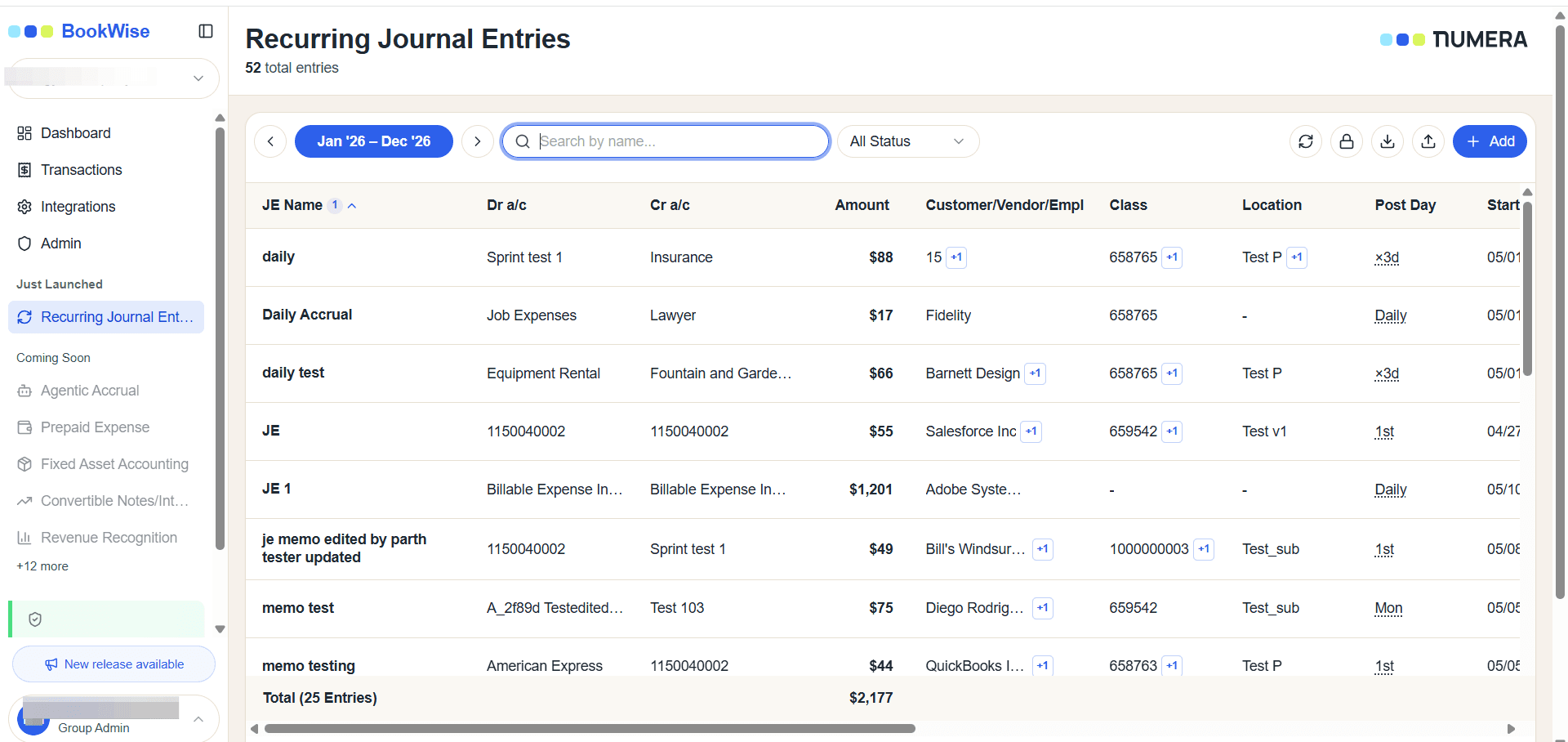 Step #1: Click the Search by name... field and type your search term to filter the list.