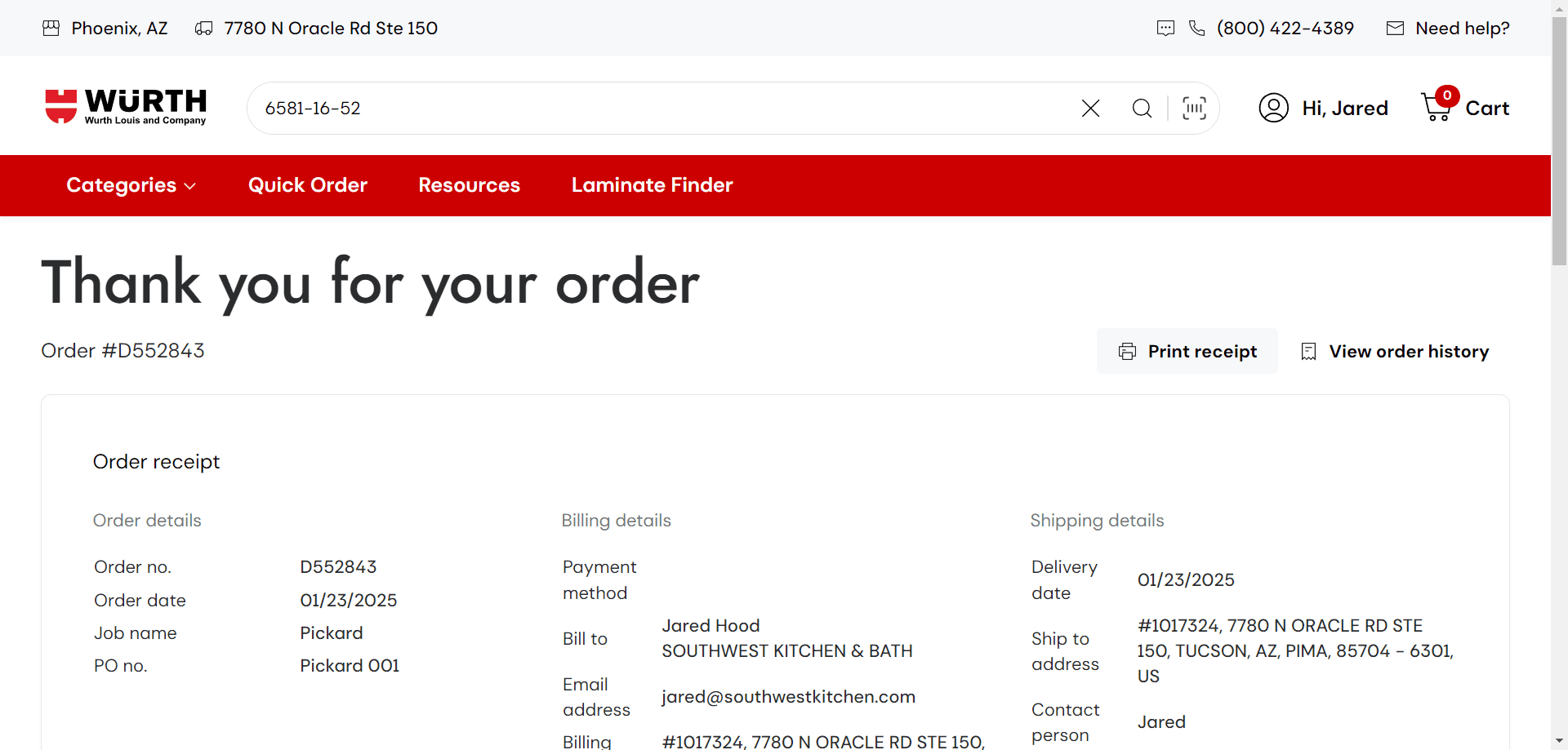 Step #33: Click "Print receipt"