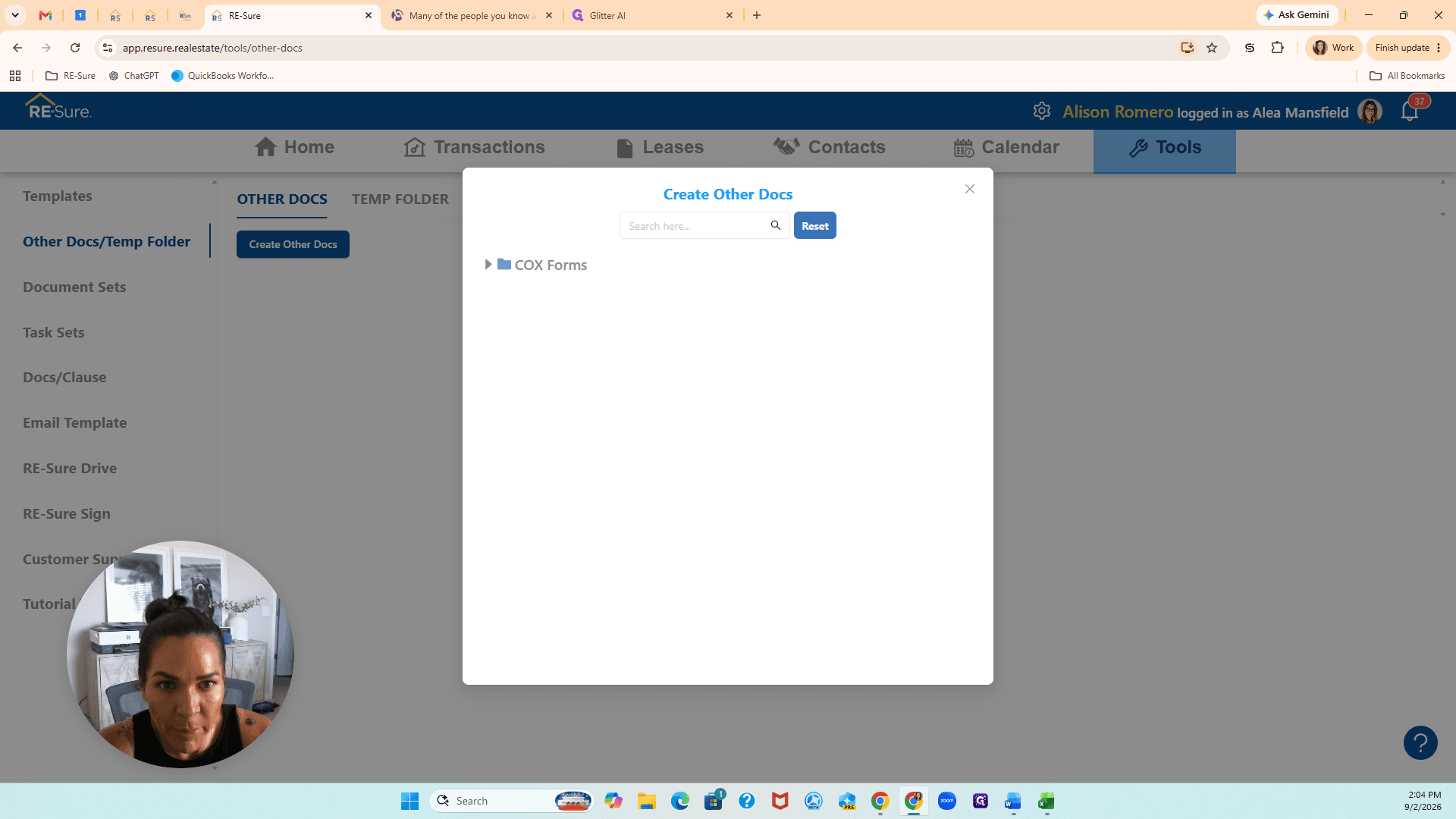 Step #4: Click COX Forms to open the folder.