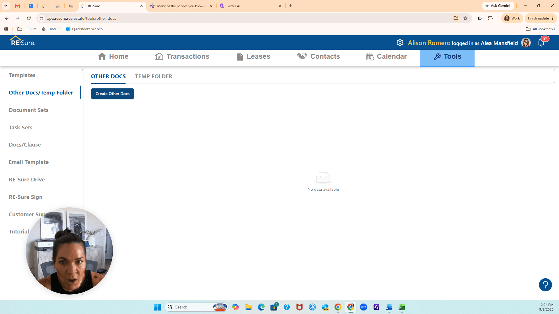 Step #3: Click Create Other Docs.