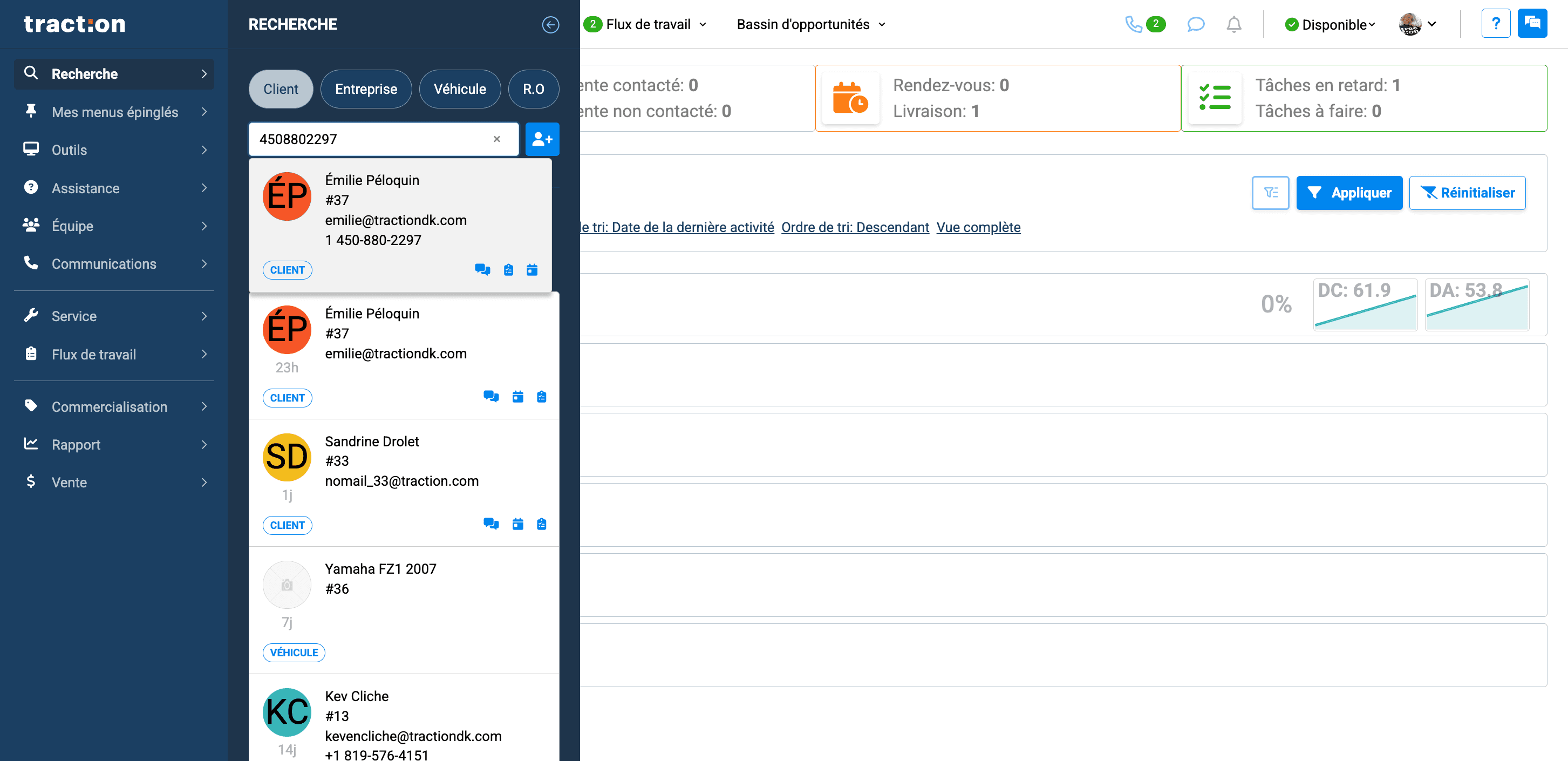 Step #3: Cliquez sur le client