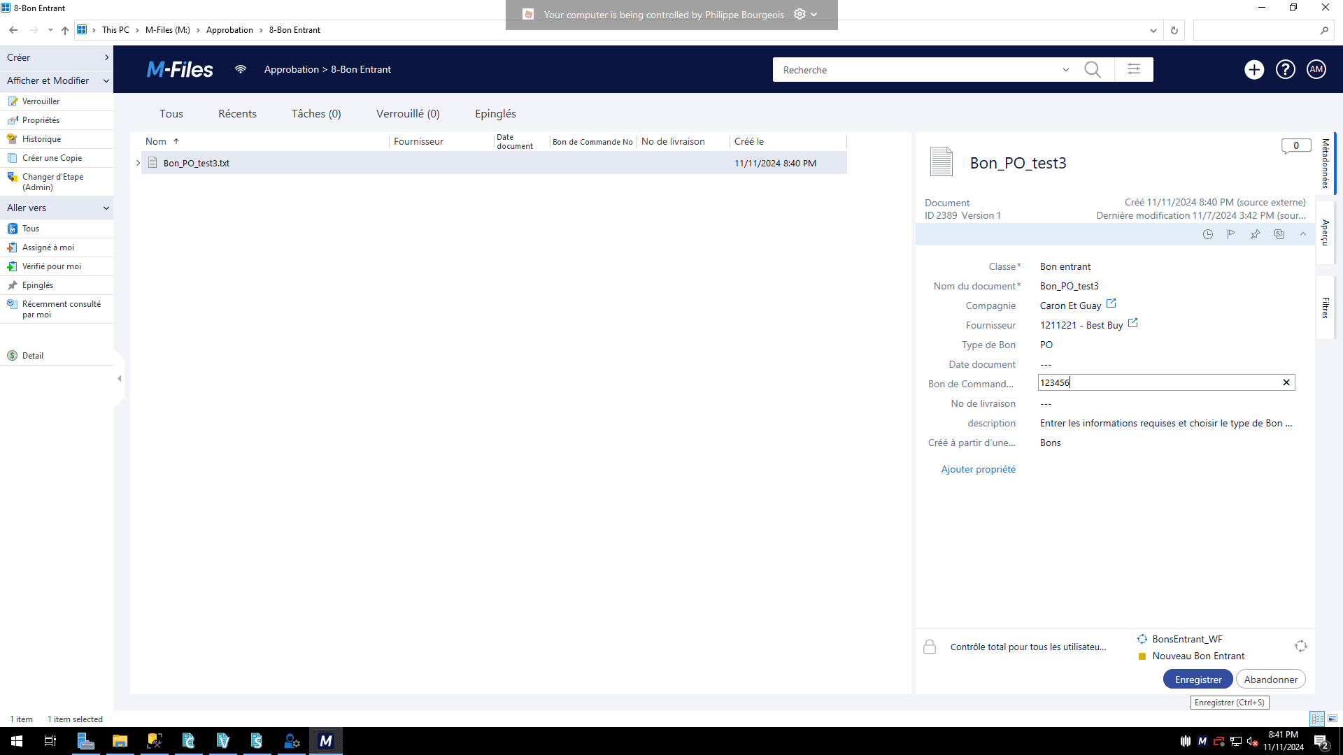Step #12: Cliquez sur "Enregistrer" dans le bas du Metadata card