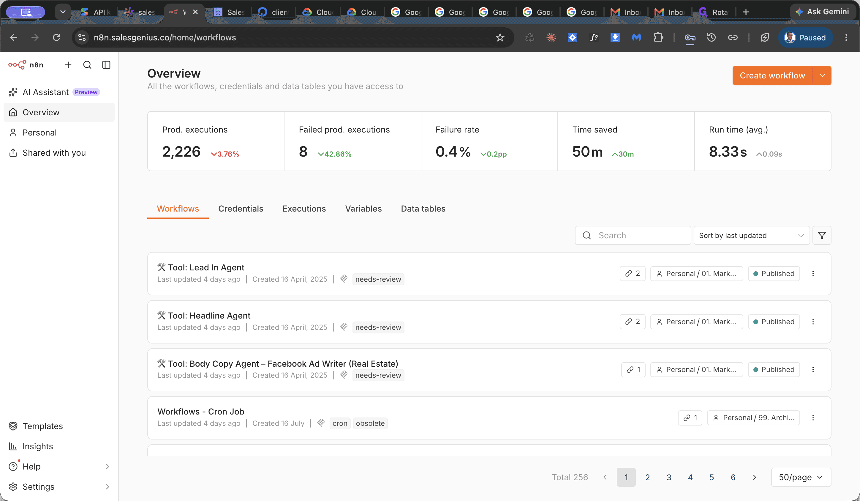 Step #1: Click Executions in the main sidebar.