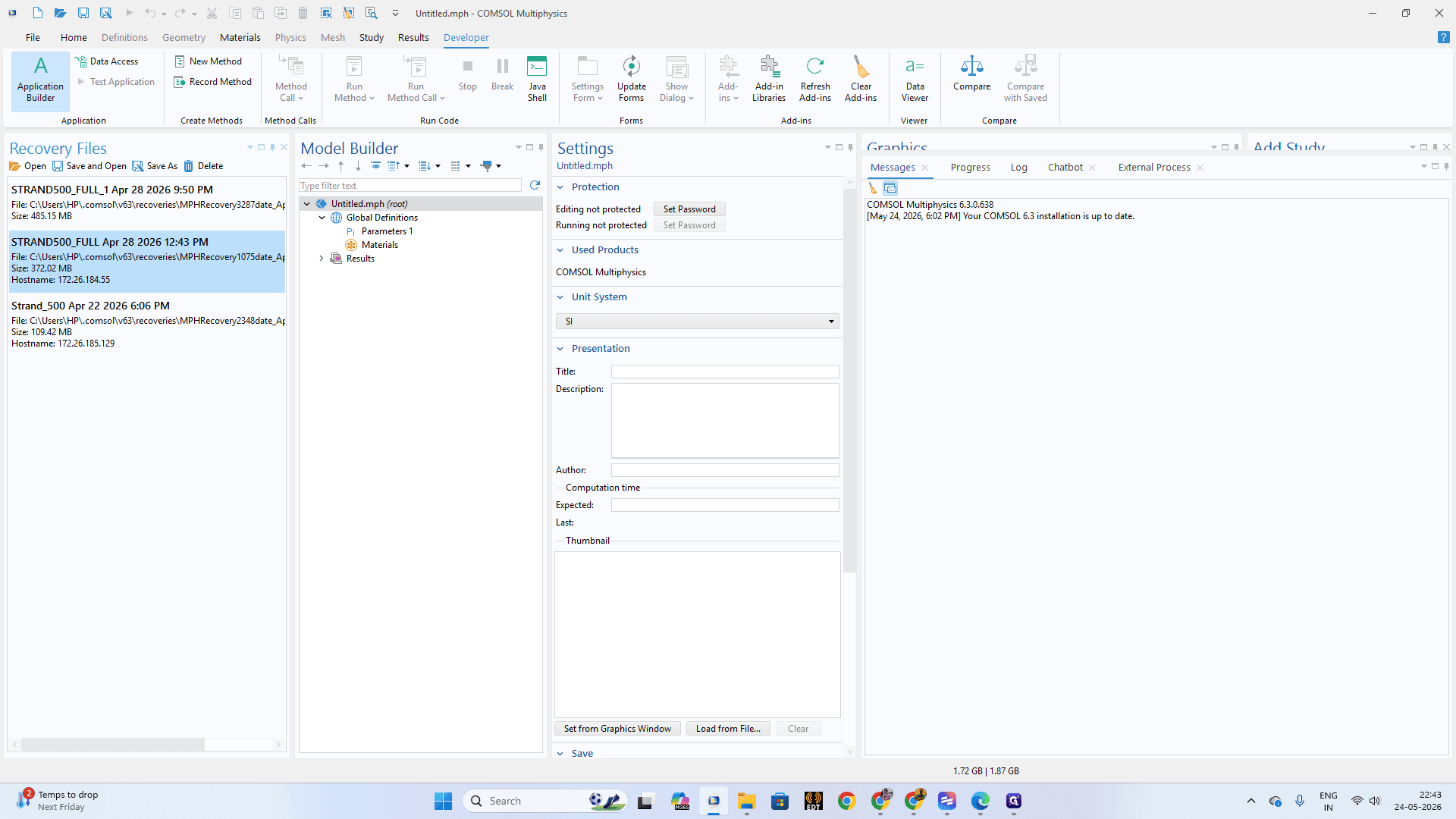 Step #2: Click Application Builder to switch to the development environment.