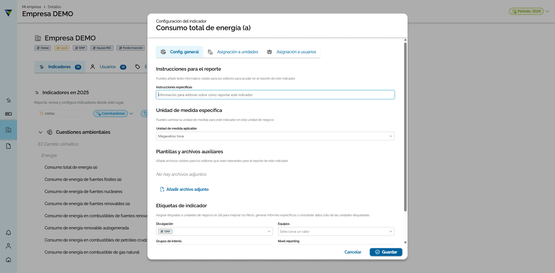 Step #6: En la pestaña "Configuración general" podrás agregar las instrucciones específicas.