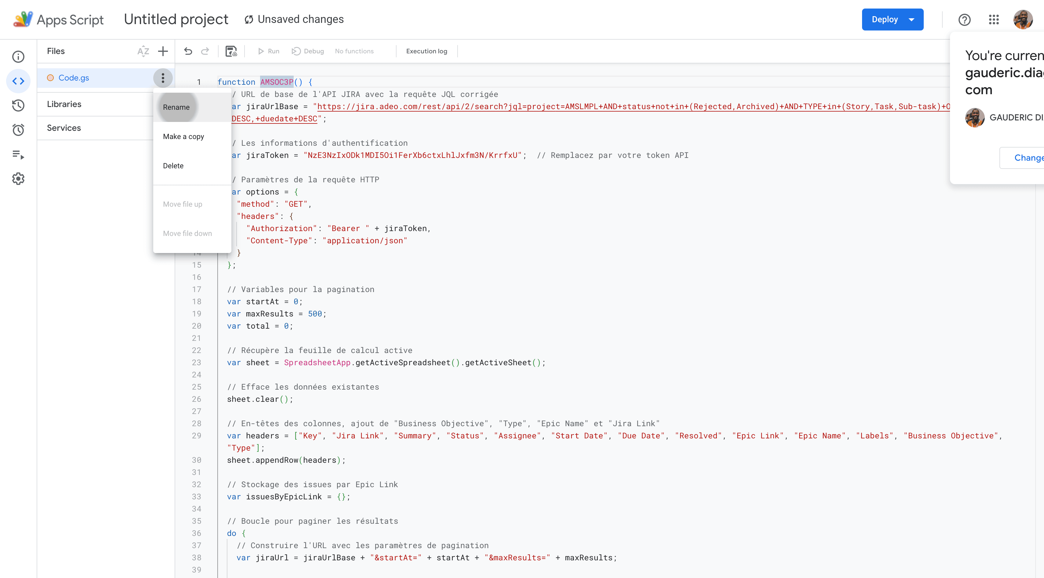 Step #11: Click on "Rename" and rename the queryYou can also change the function name