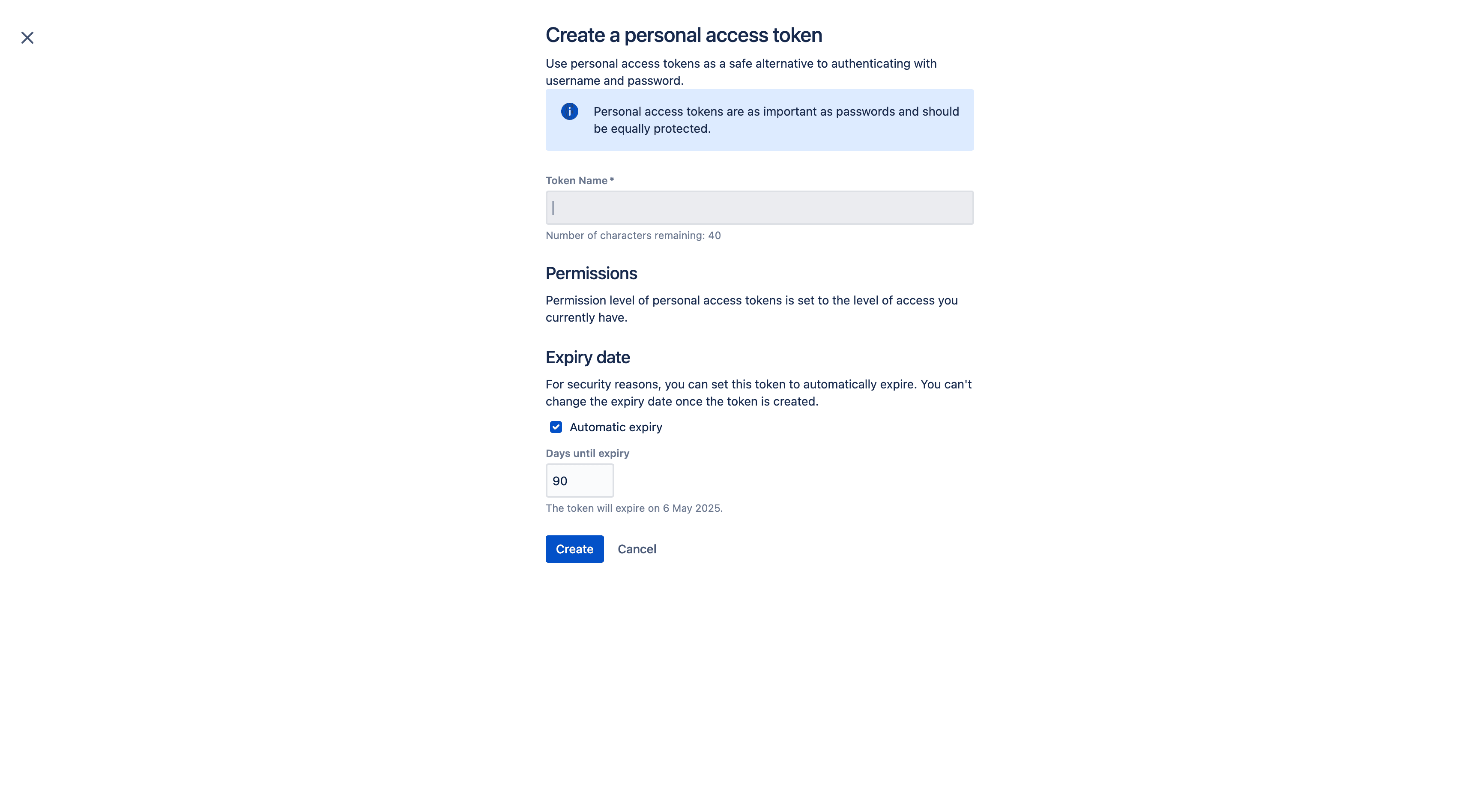 Step #4: Fill the "Token Name"