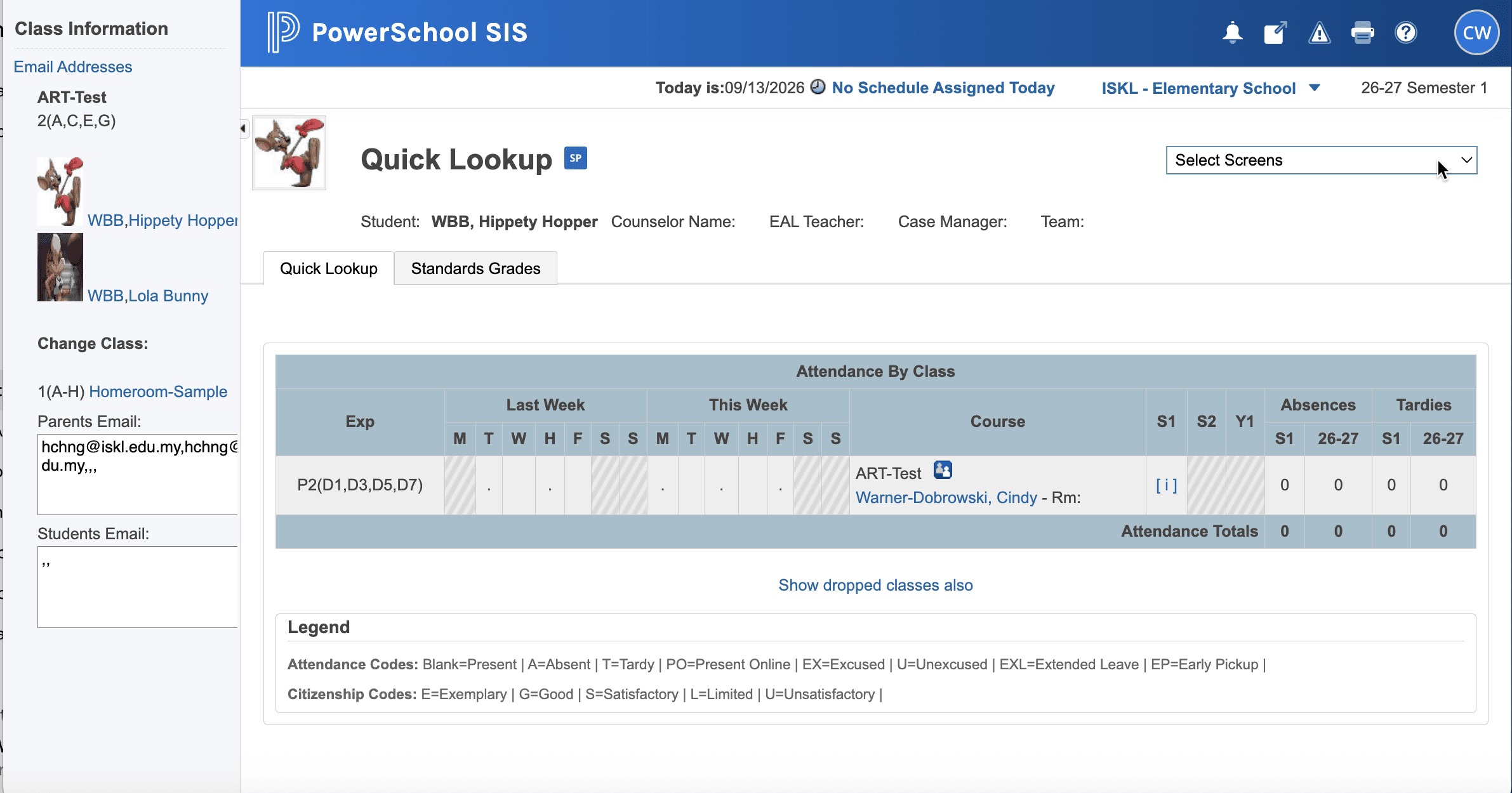 Step #3: Click the Select Screens dropdown menu.