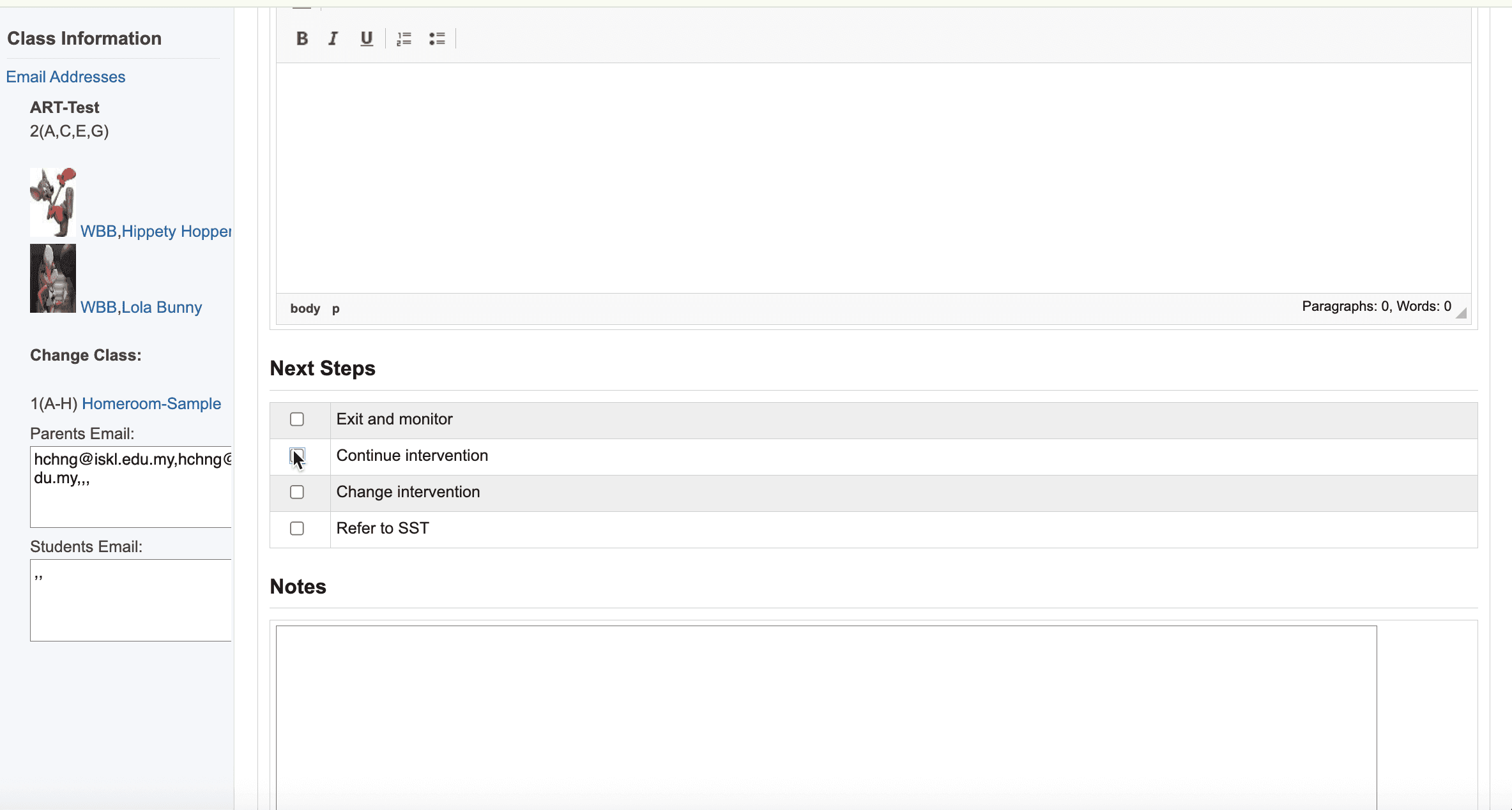 Step #12: Select the appropriate option in the Next Steps section.