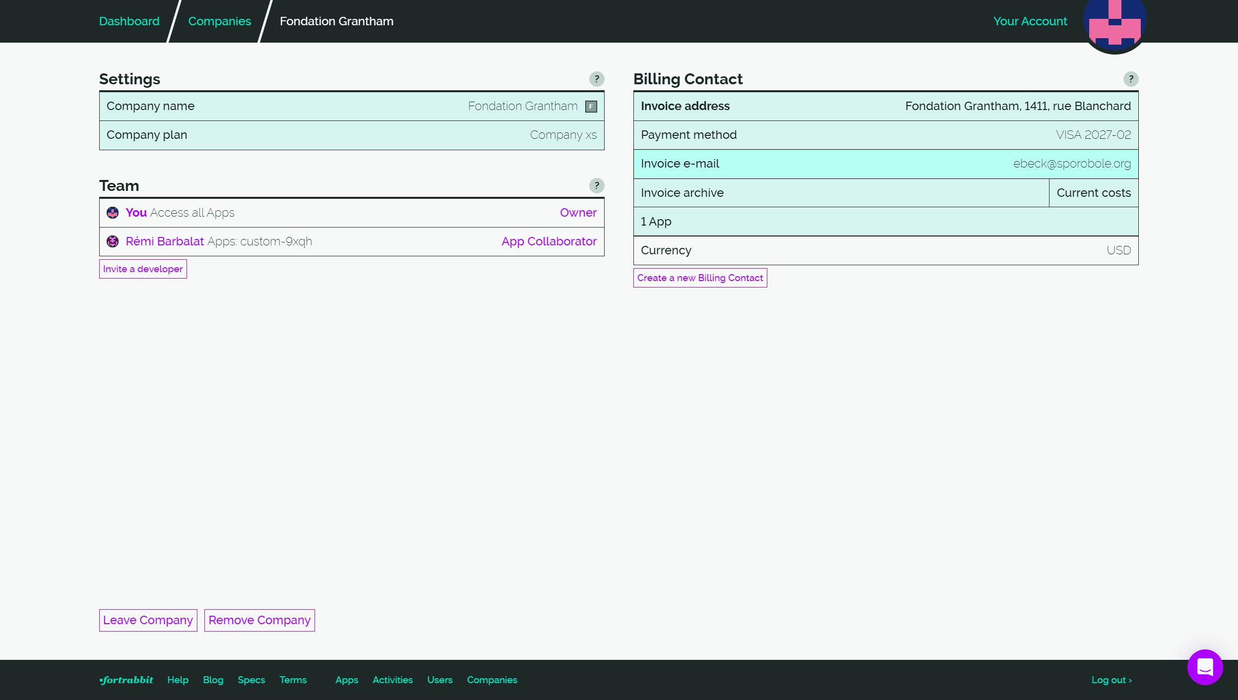 Step #9: Cliquez sur "invoice email"