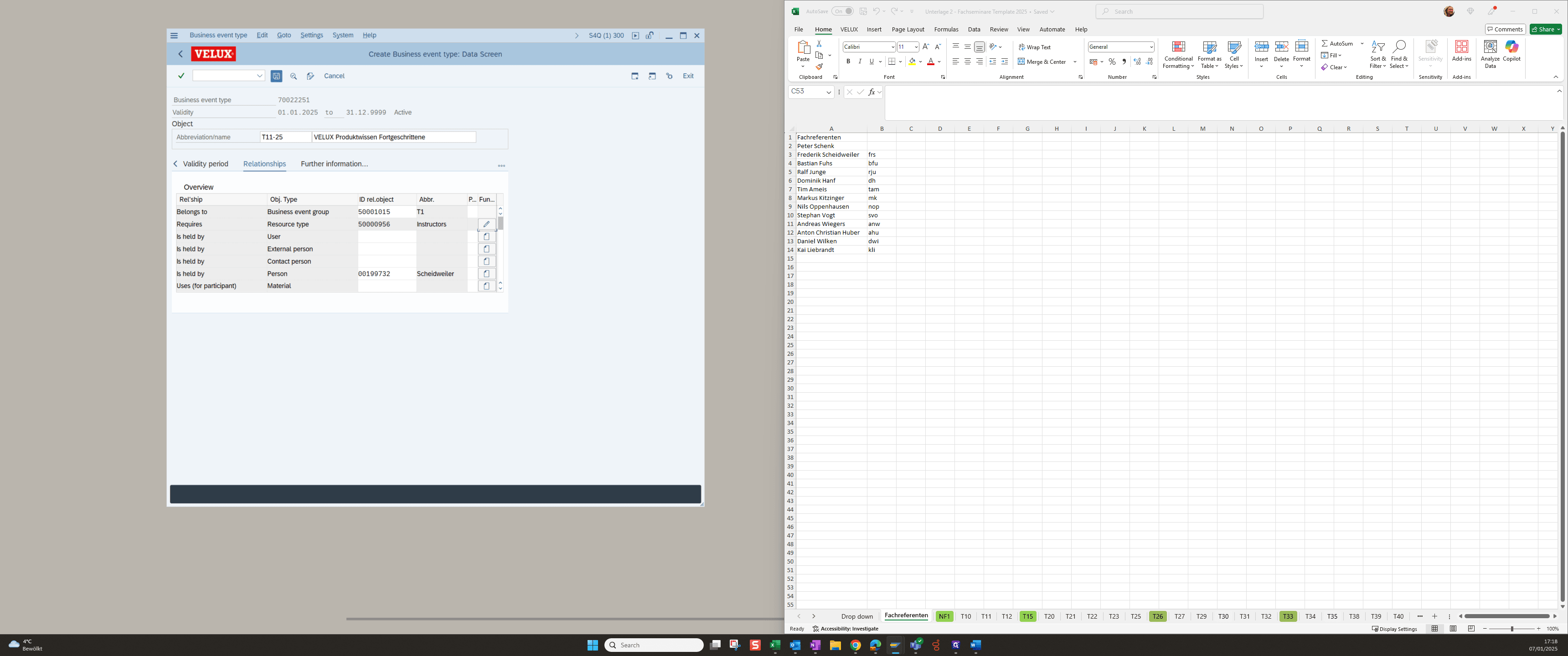 Step #41: All necessary data has been entered and the seminar can be saved