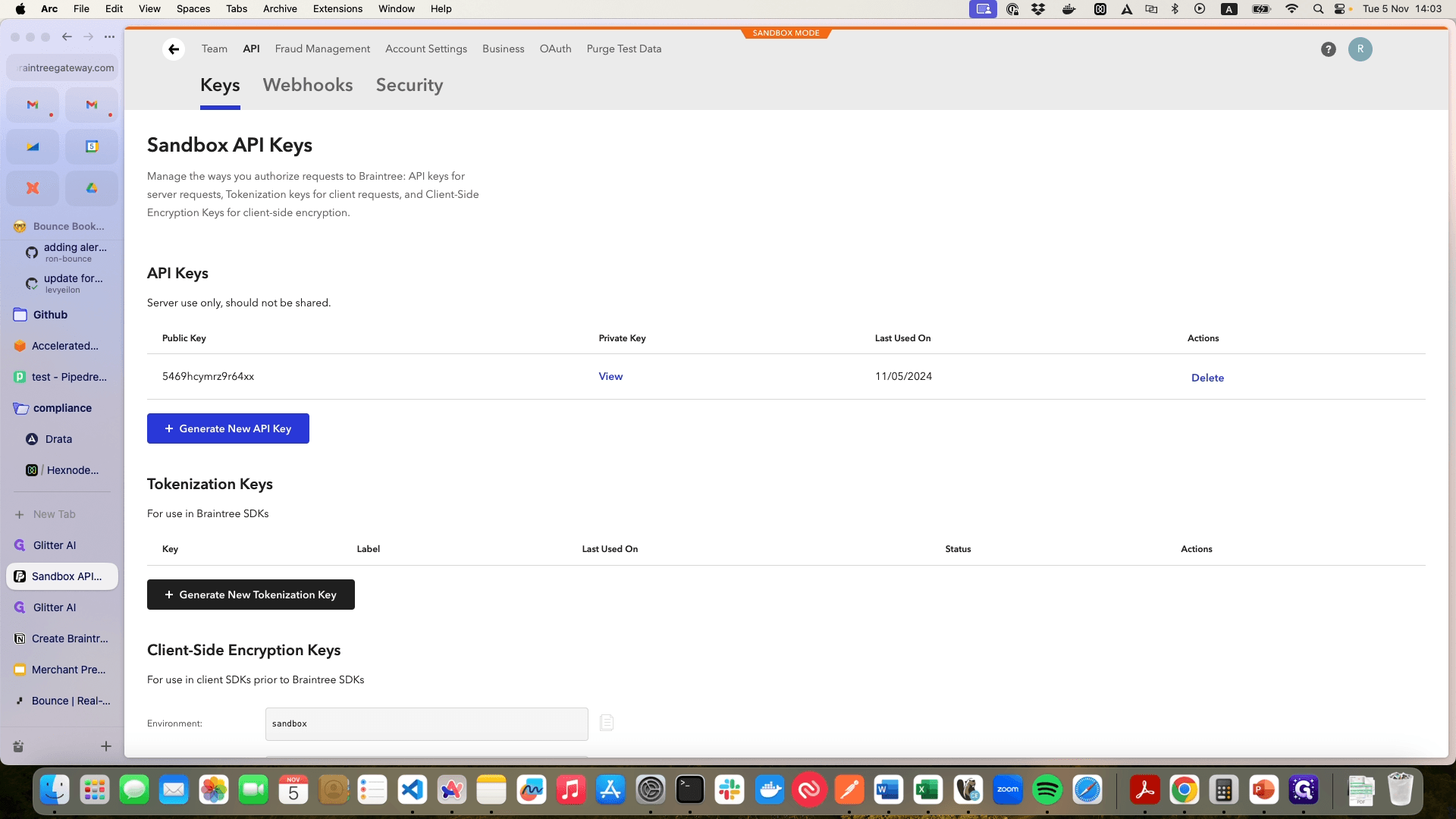 Step #13: Click on "+ Generate New API Key"