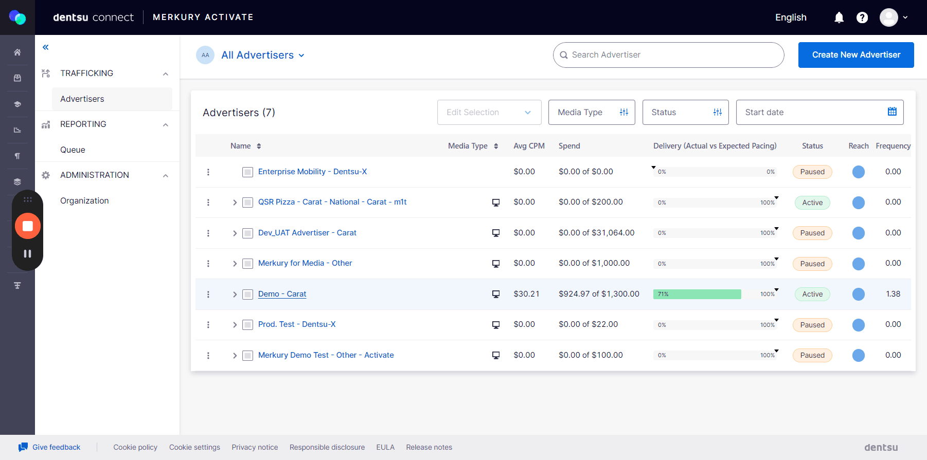 Step #9: Click on Your AdvertiserOnce logged in, you'll see a list of your advertisers.