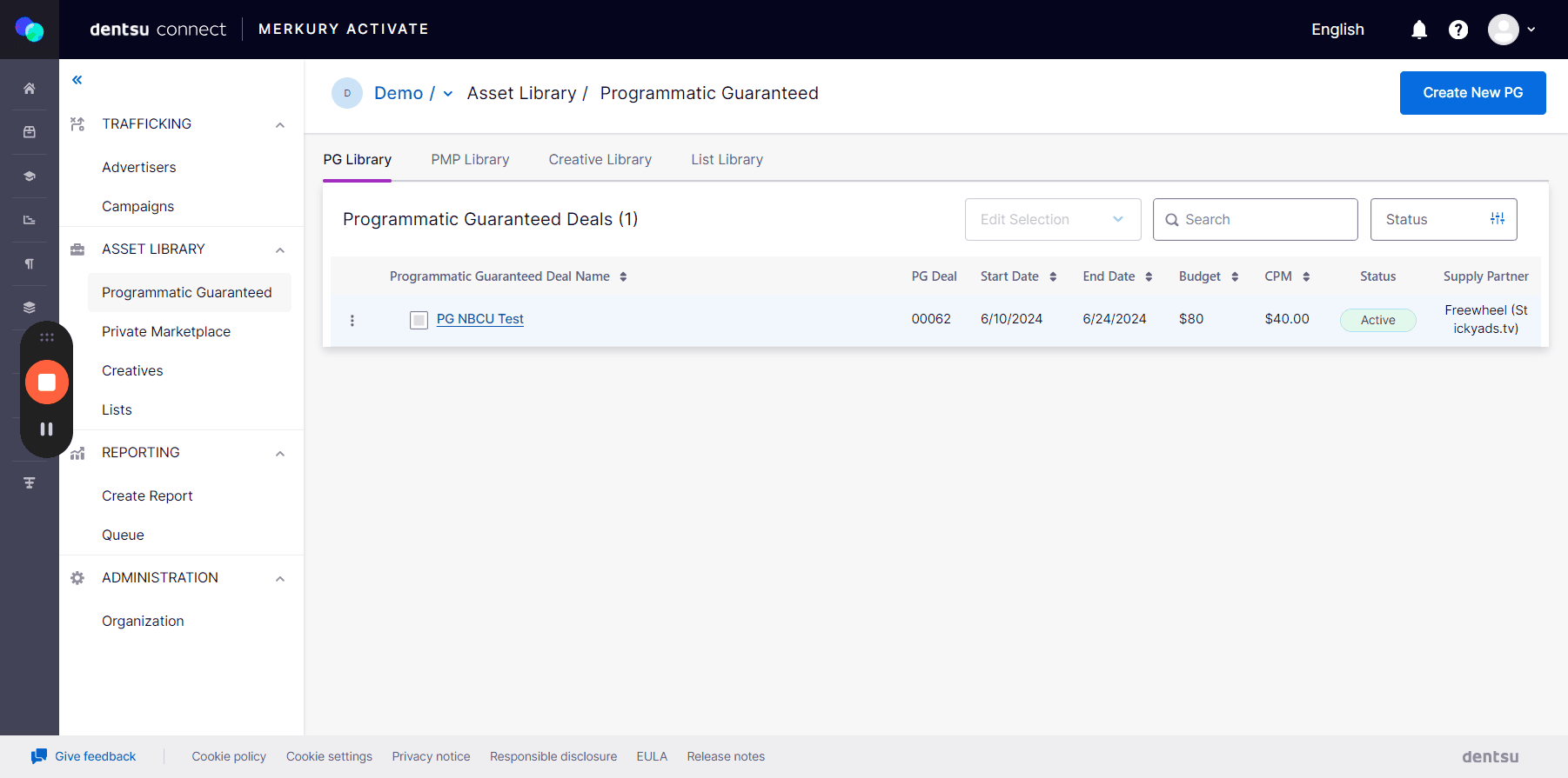 Step #13: View Your PG Deal by Clicking on It