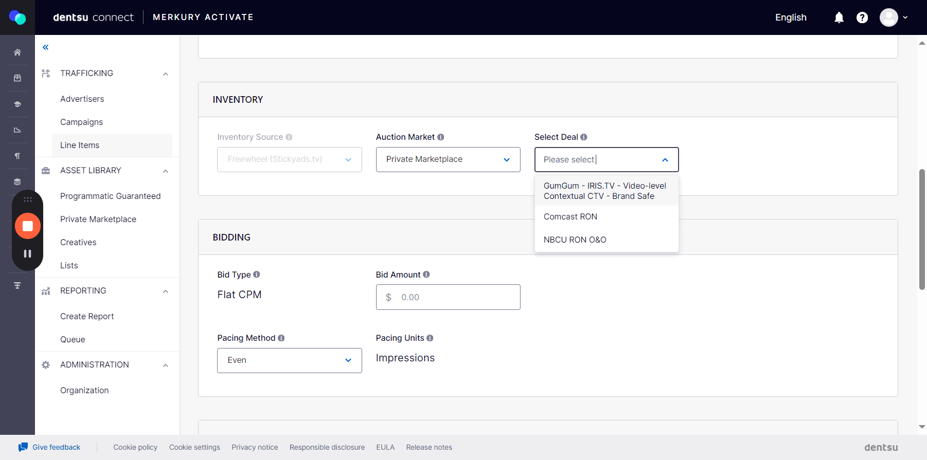 Step #22: For audience targeting, select your PMP.