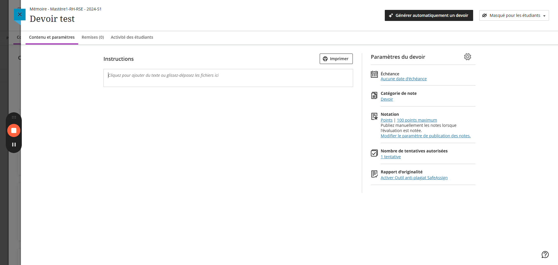 Step #9: Cliquez sur "Cliquez pour ajouter du texte ou glissez"
