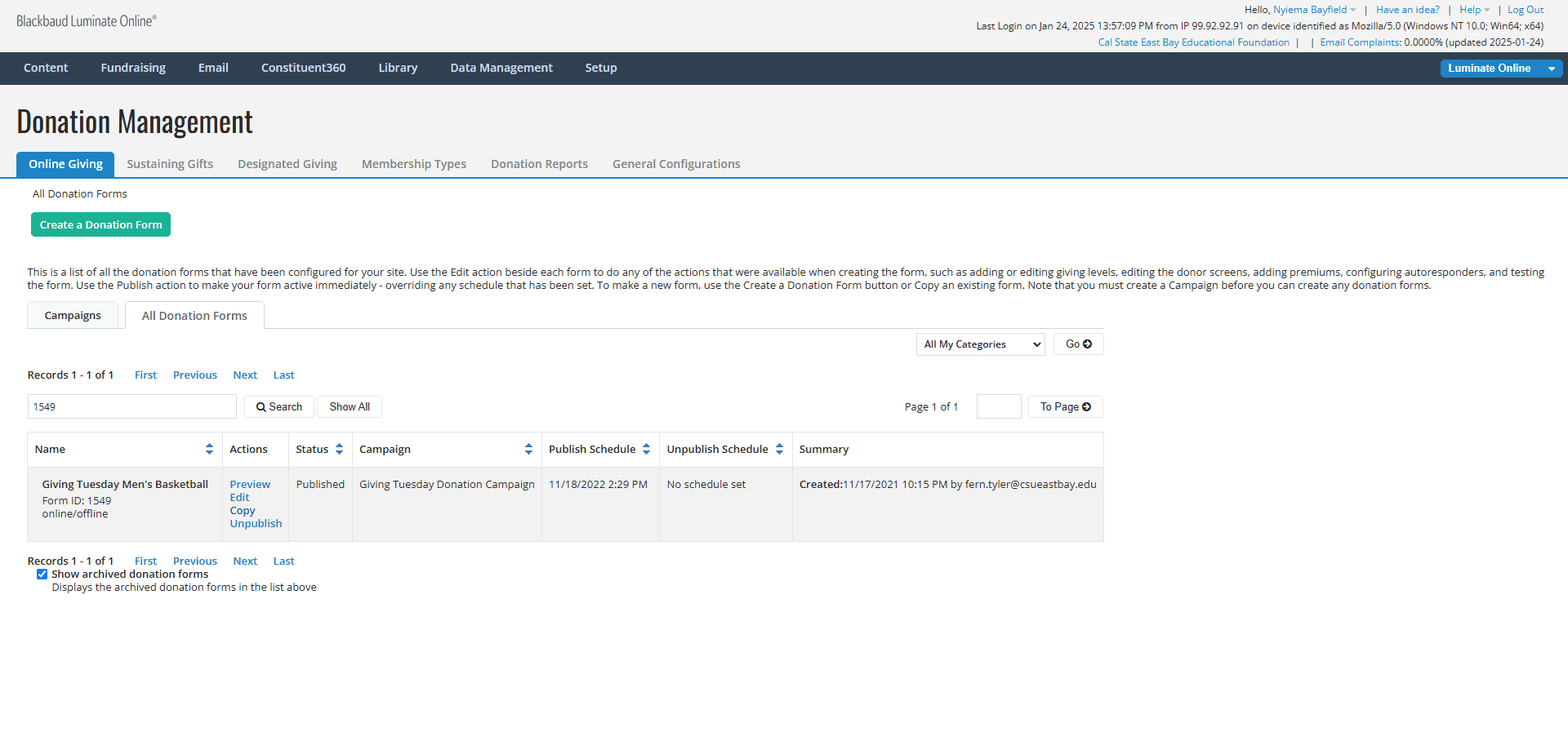 Step #5: Click on the Action "Copy"