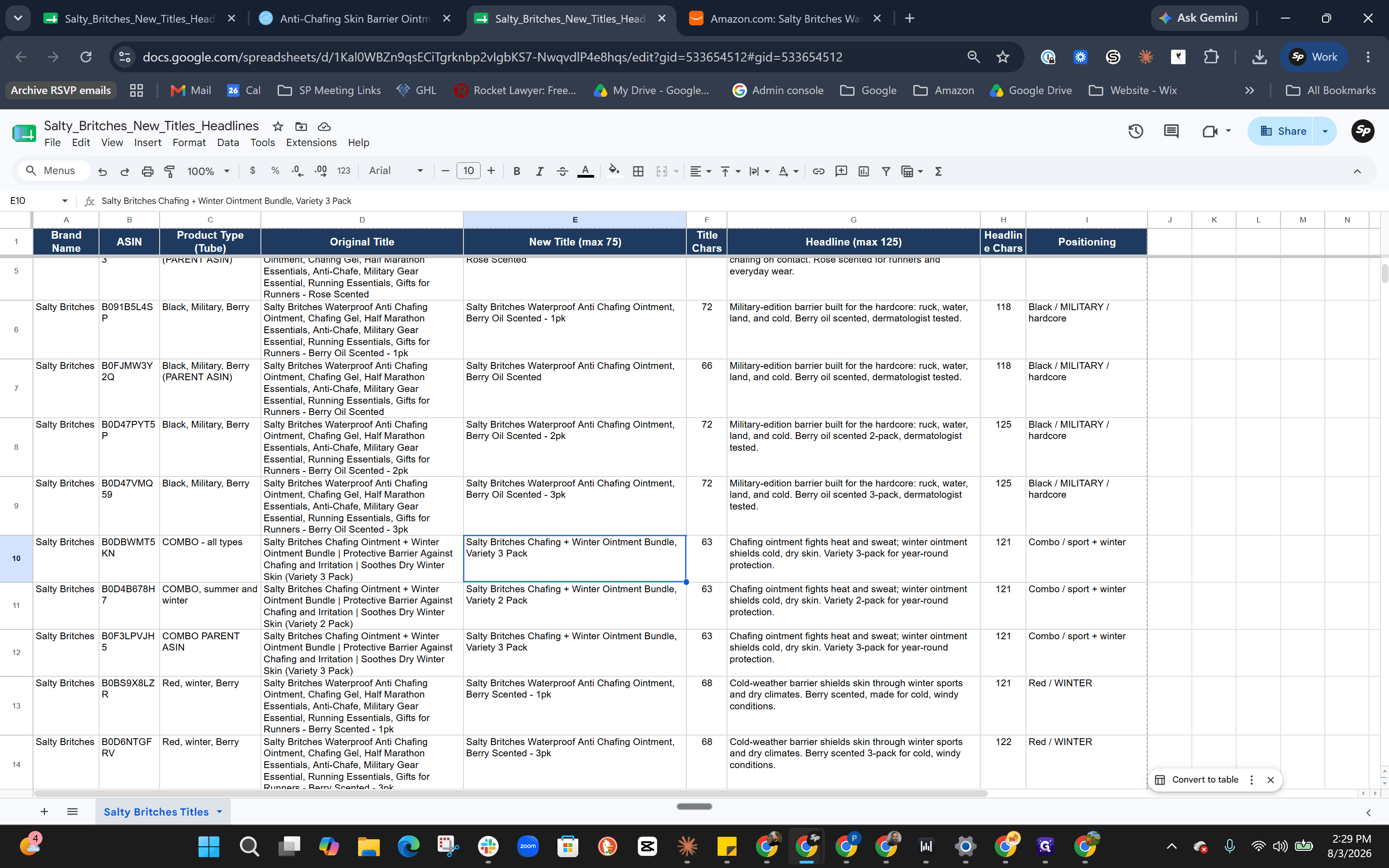 Step #8: Double-check bundle products to ensure the title correctly reflects the included items, such as the Variety 3 Pack.