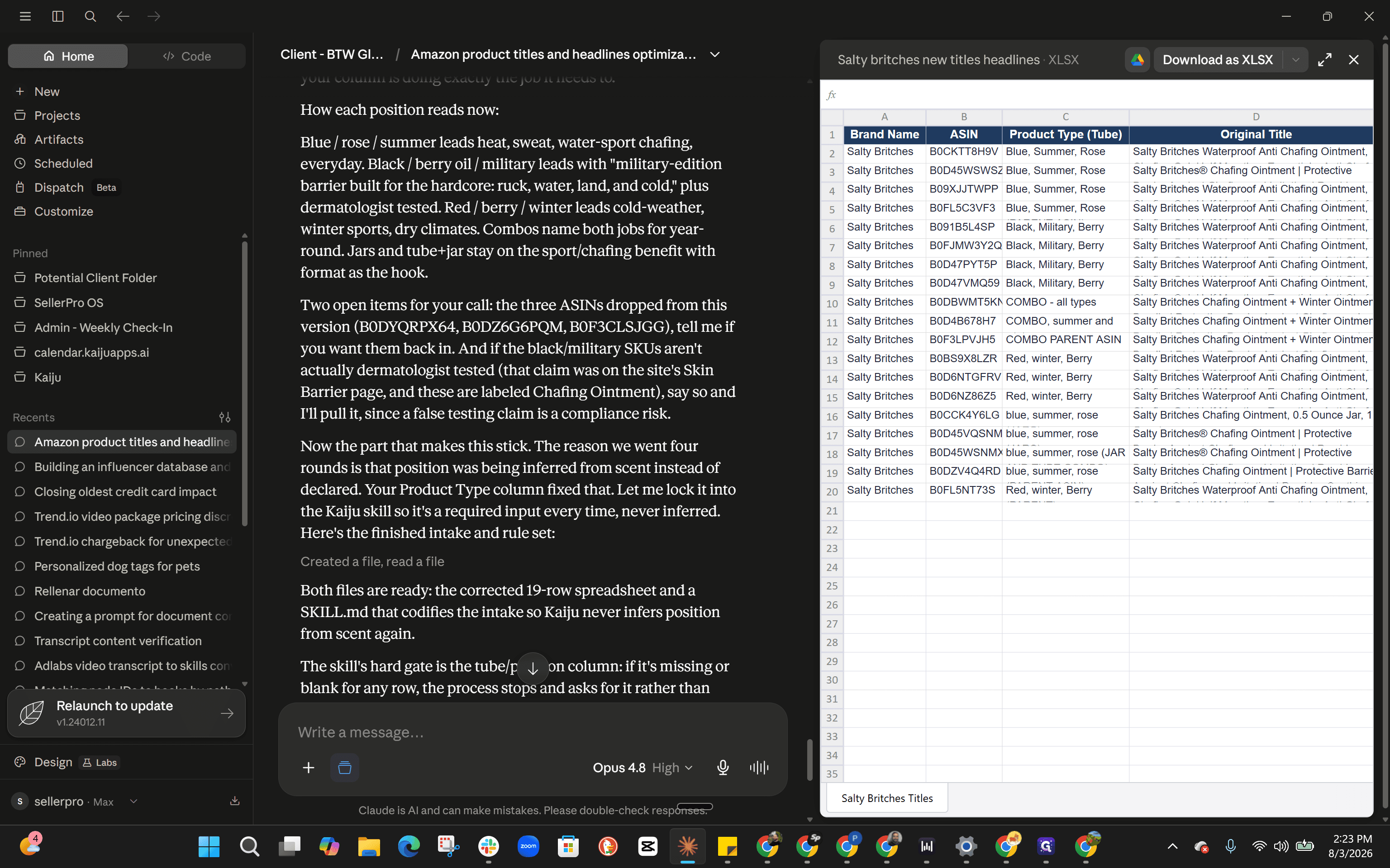 Step #4: Review the New Title column for overall accuracy and edit any remaining incorrect terms.