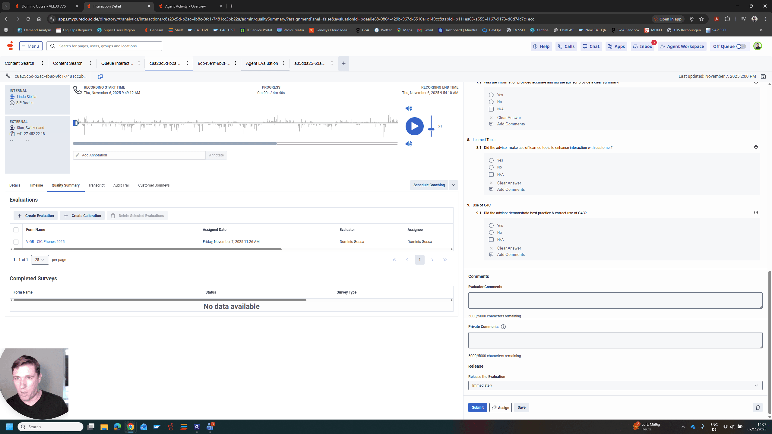 Step #6: Click on "Agent Evaluation"