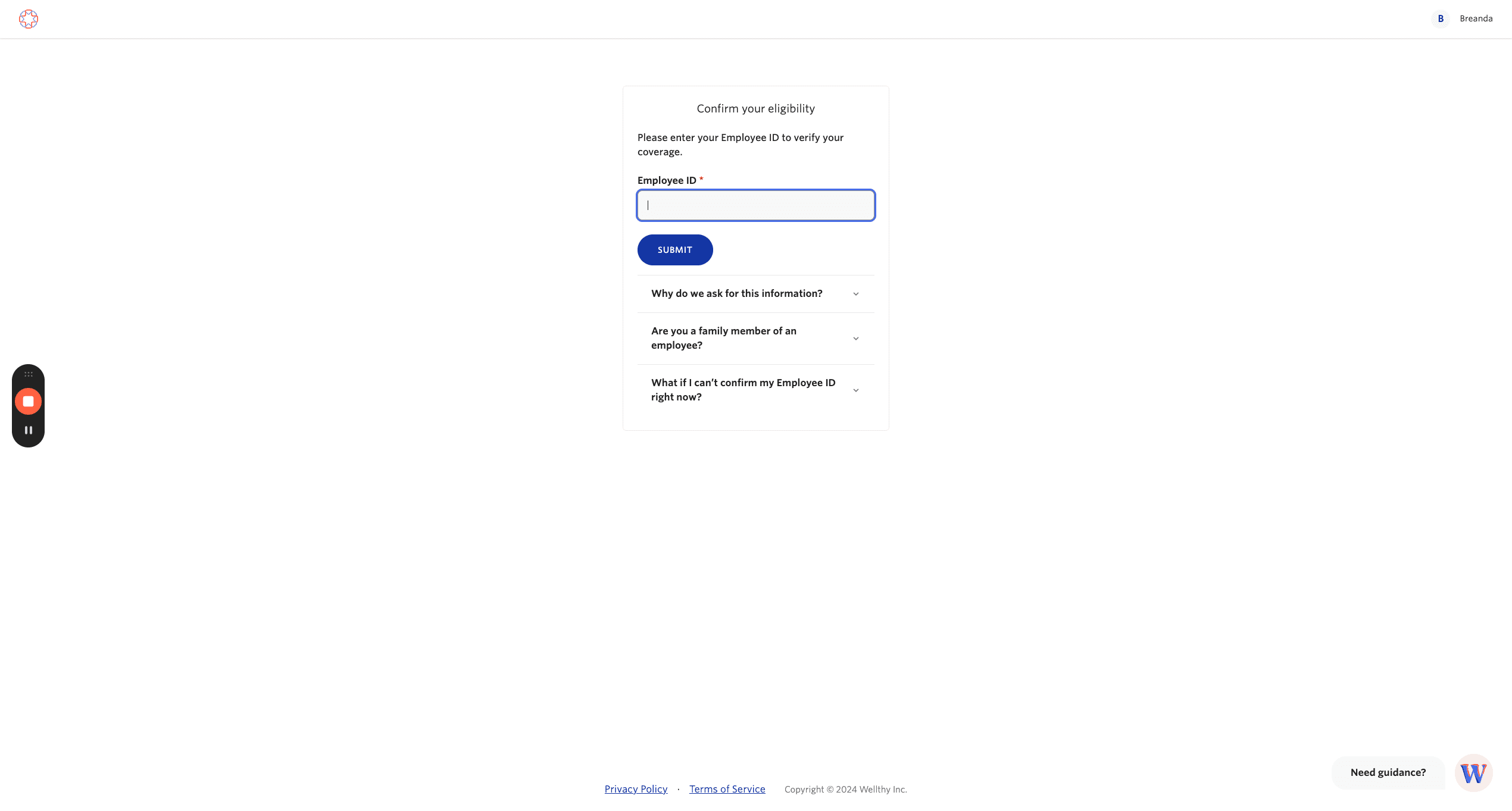 Step #31: Click here to enter your eligibility ID