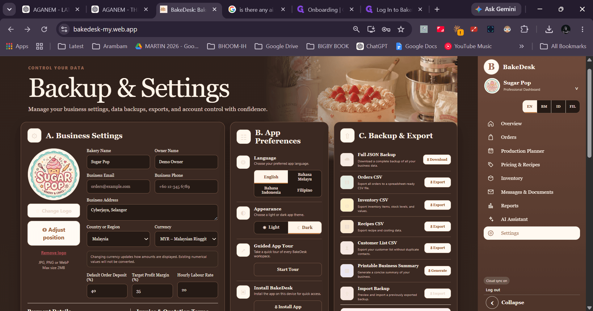 Step #32: Click Light to switch back to light mode appearance.