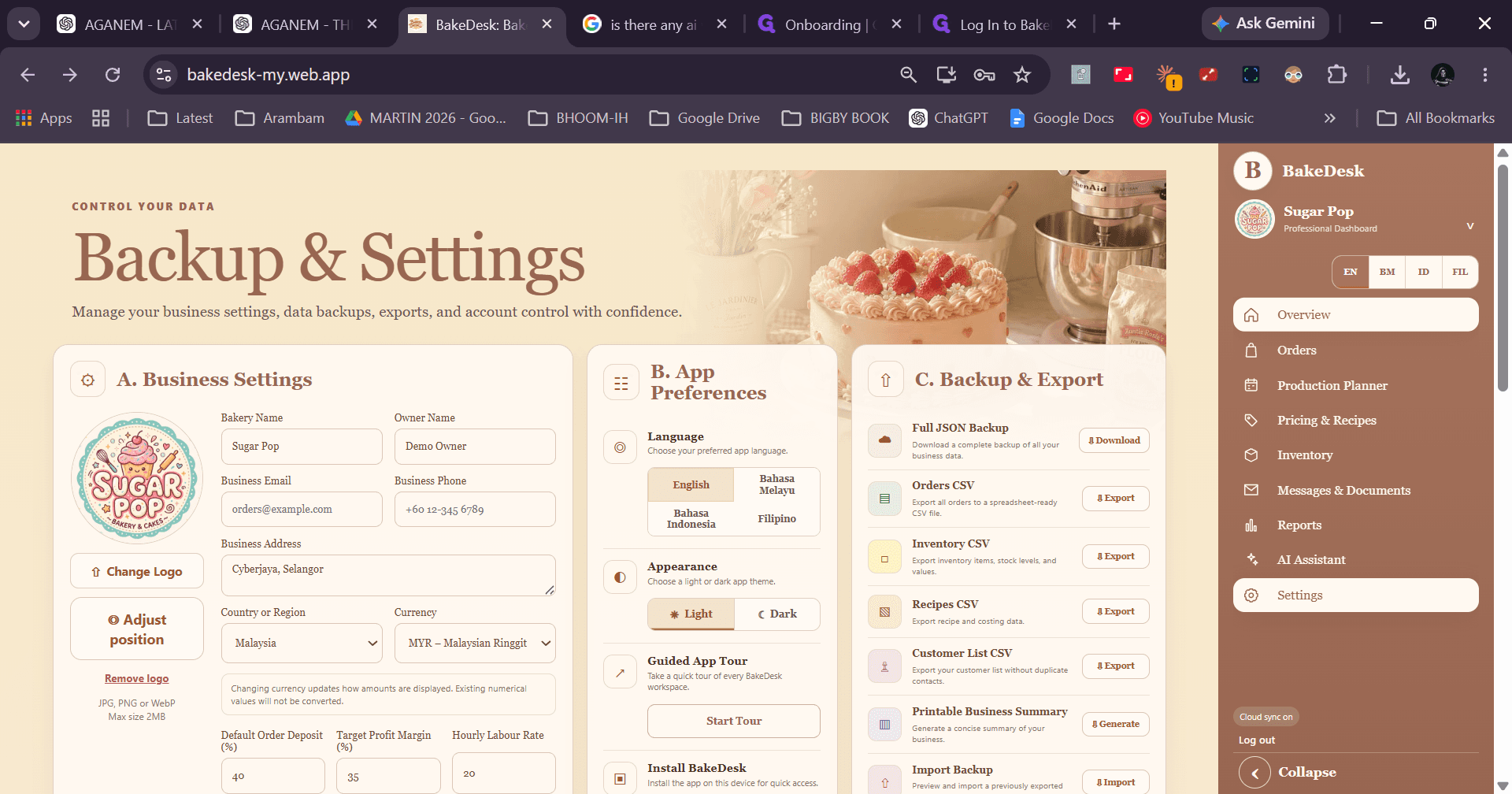 Step #34: Click Overview to return to the main dashboard.