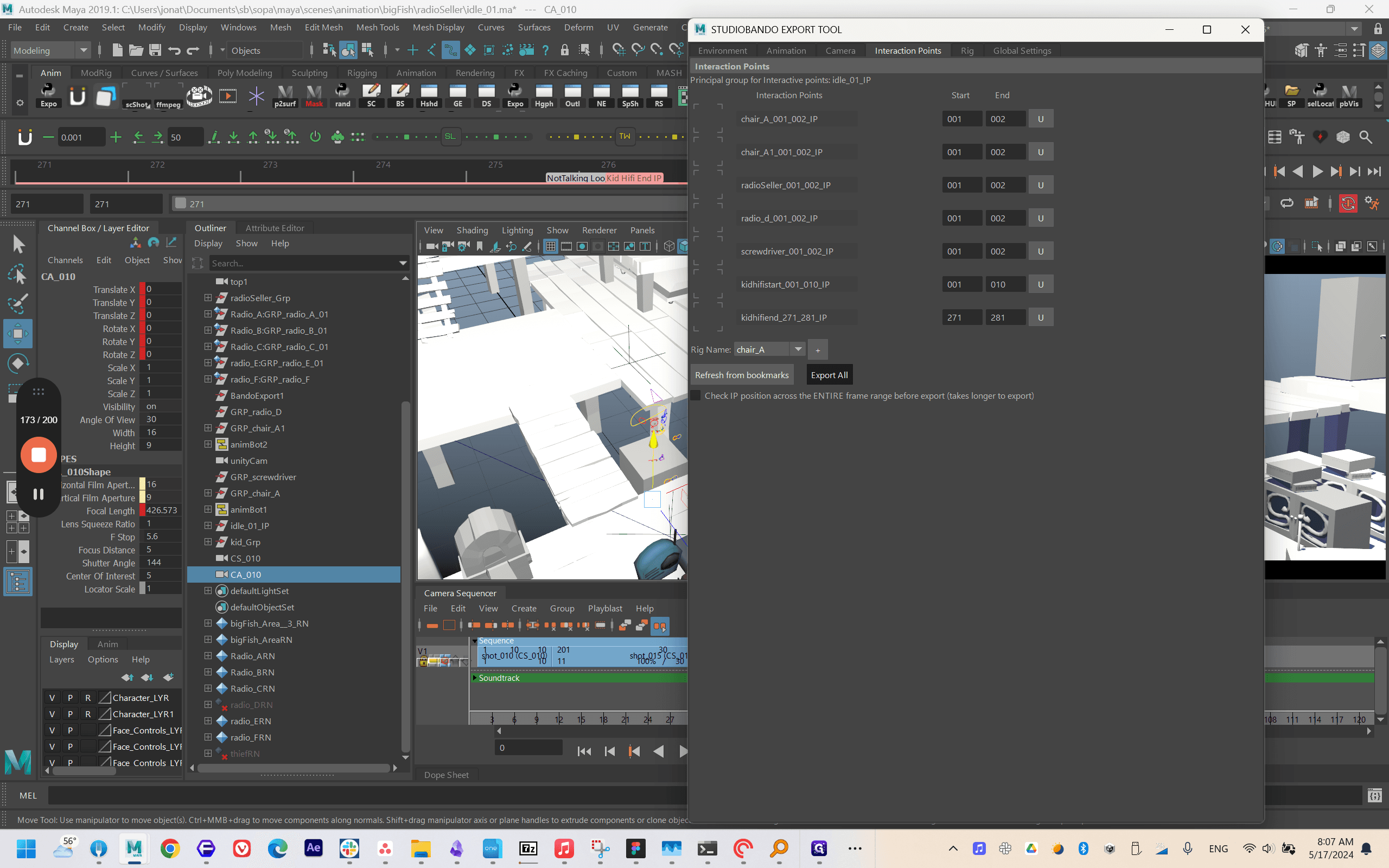 Step #173: Click "Export All"