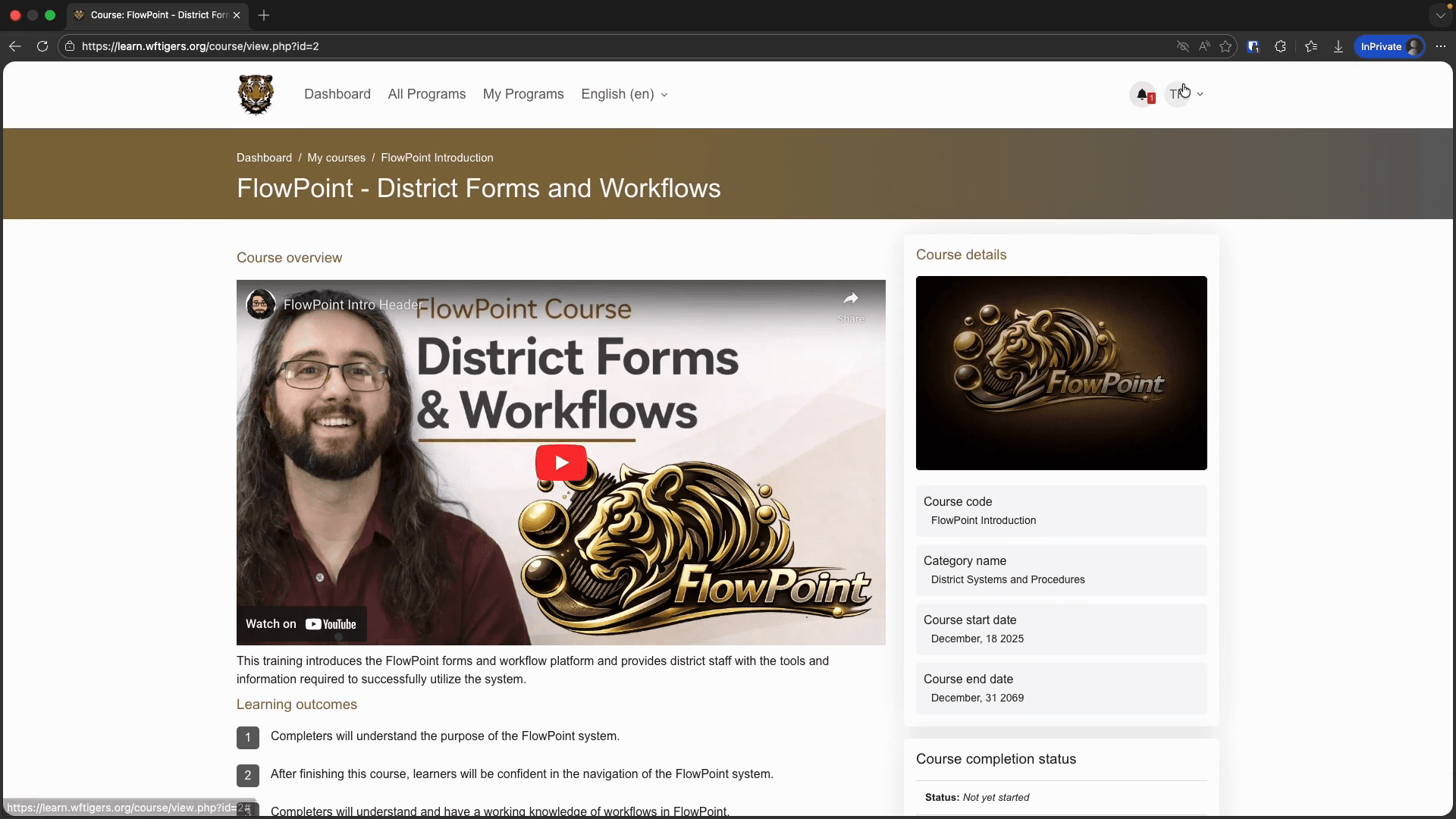 Step #11: To access your earned certificates, click on your user badge at the top of the page.