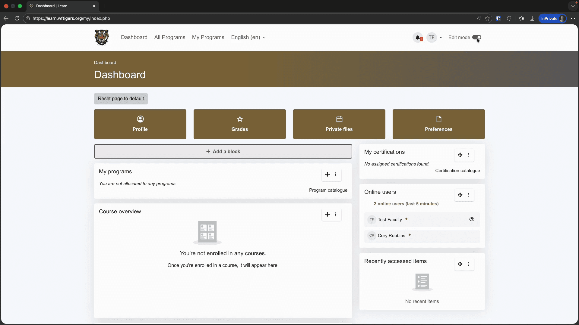 Step #5: An overview of your dashboard.
