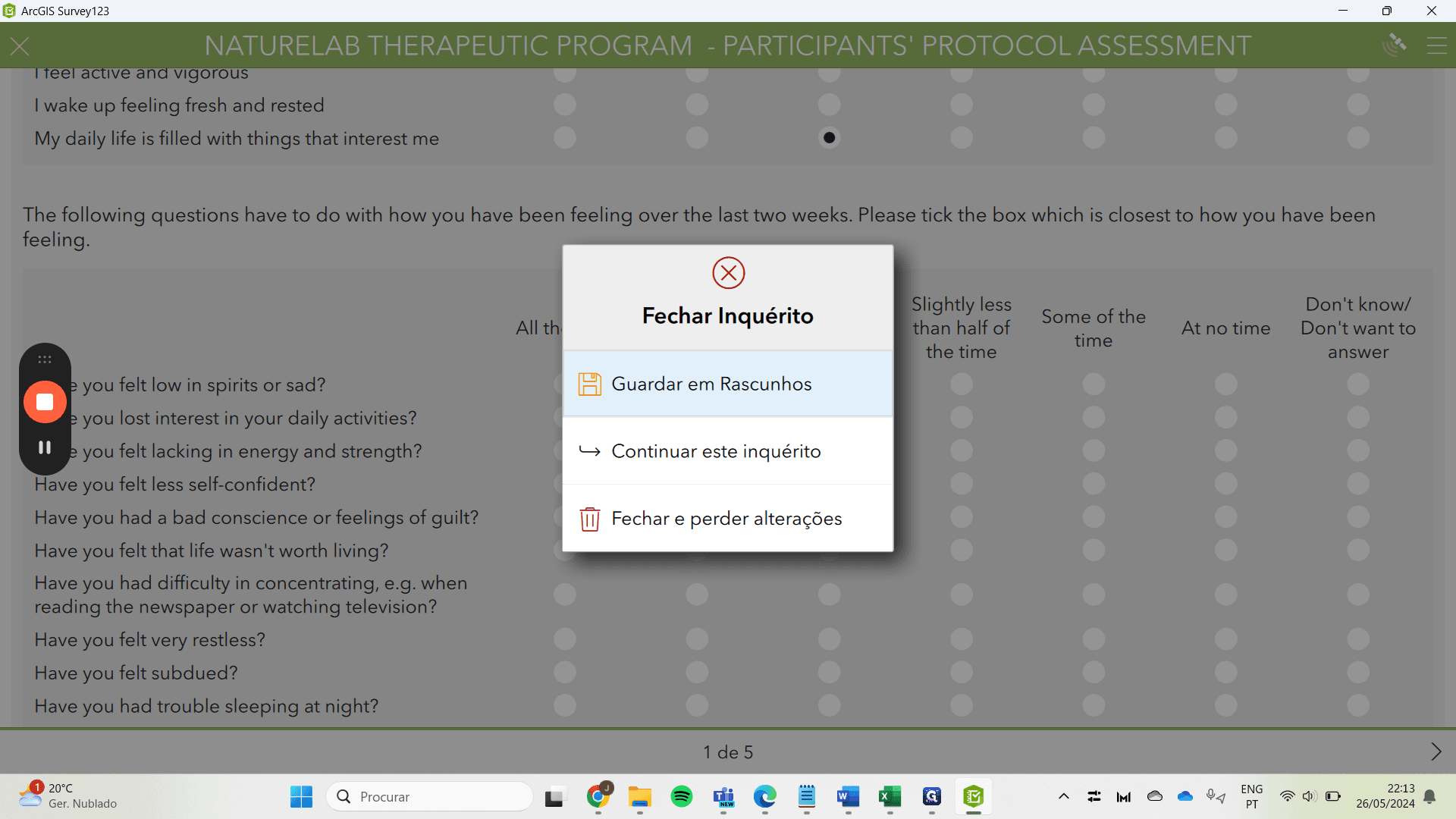 Step #37: Click "Guardar em Rascunhos"