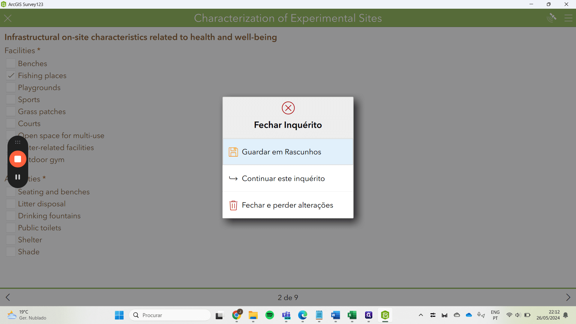 Step #24: Click "Guardar em Rascunhos"