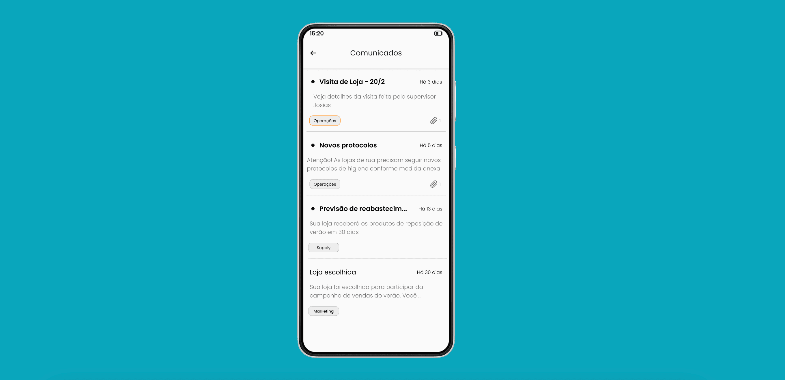 Step #2: Feed de Comunicados