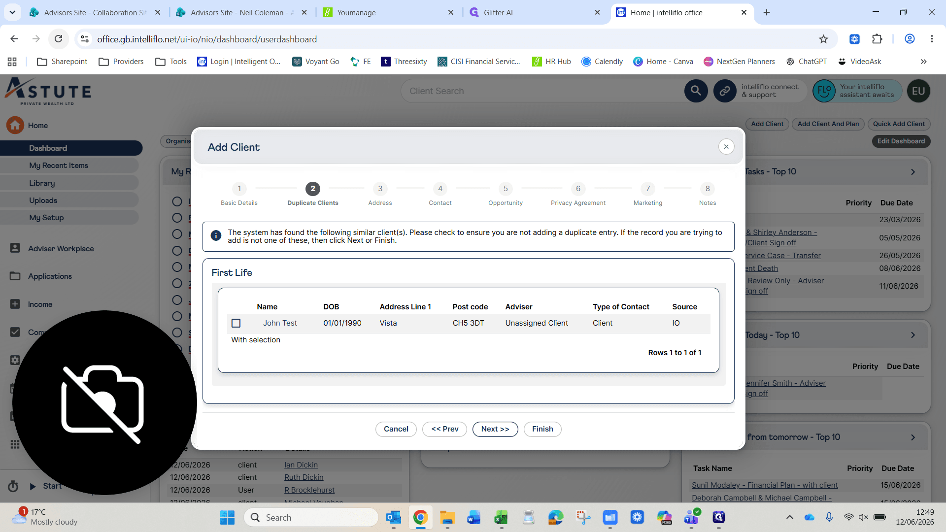 Step #7: Click Next to bypass the duplicate check if none exist.