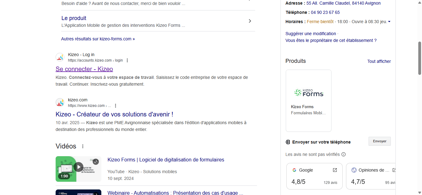 Step #2: Cliquez sur "Se connecter - Kizeo"