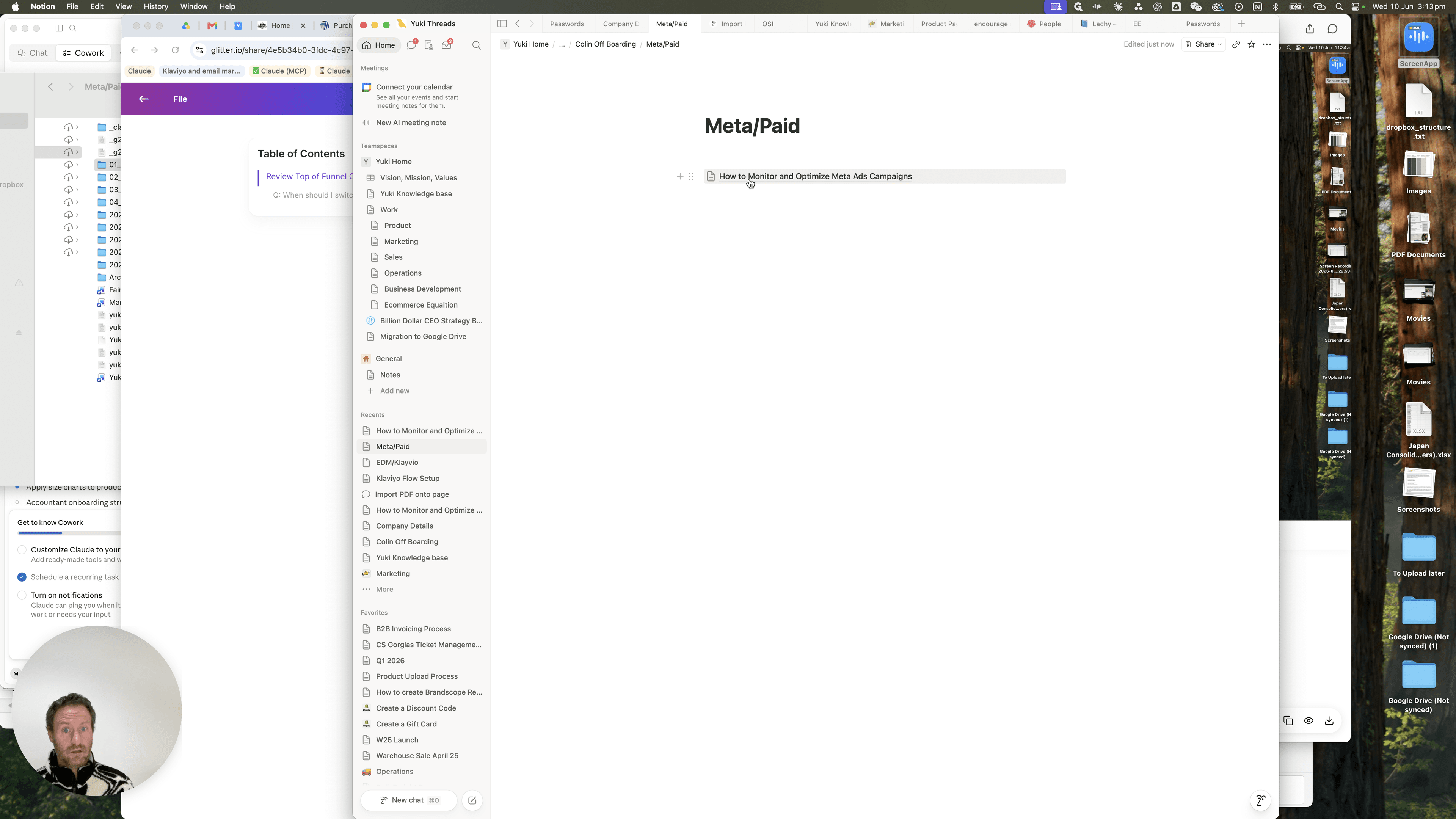 Step #21: Click the finalized document block in Notion to verify the contents are accurate and ready for the team.