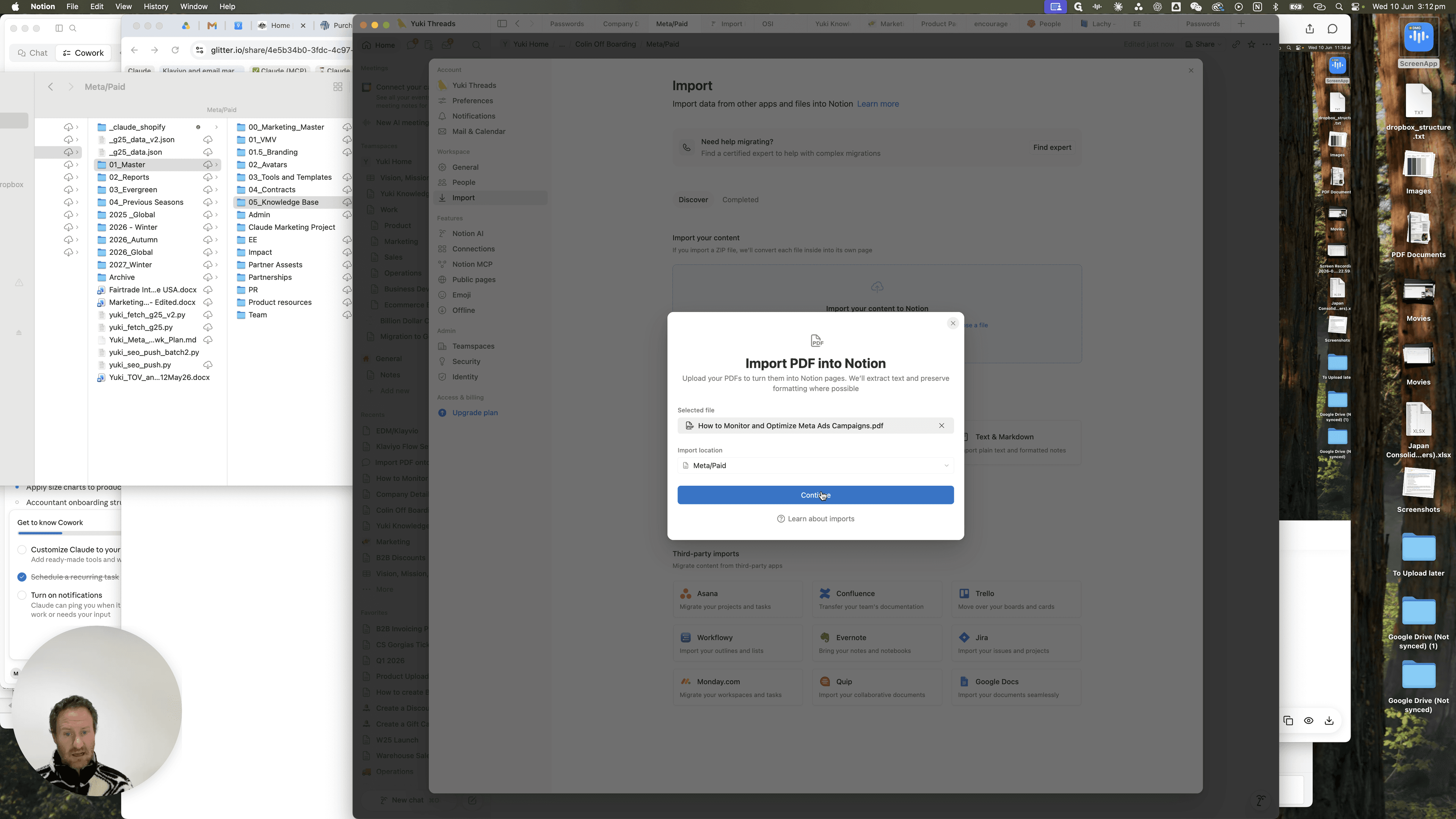 Step #17: Once the upload processes, click Continue.