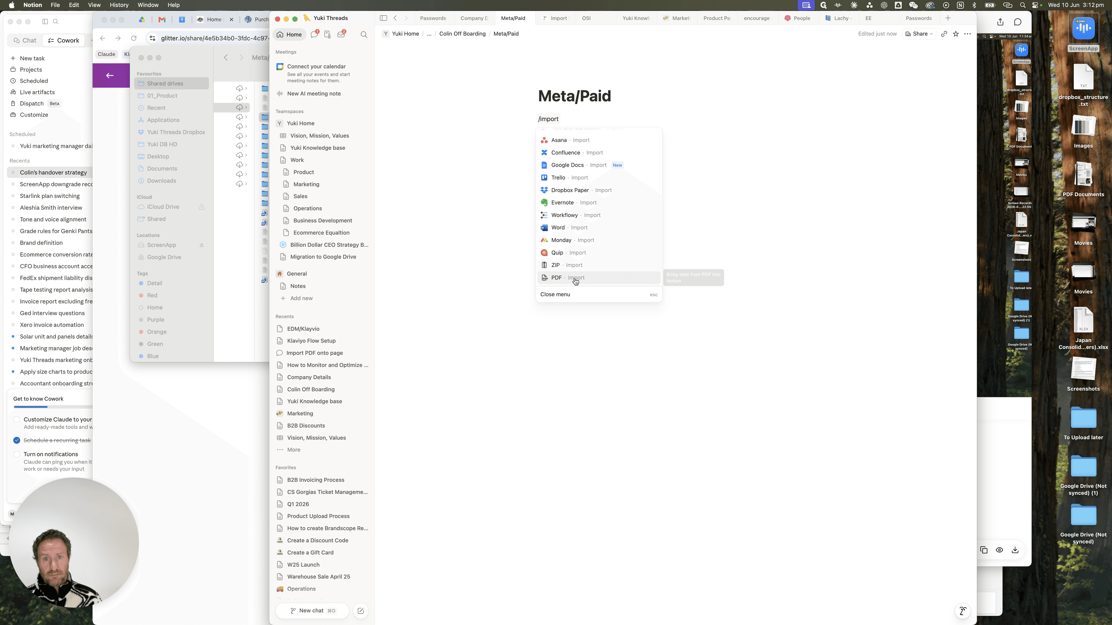 Step #15: Select the Import block from the list.